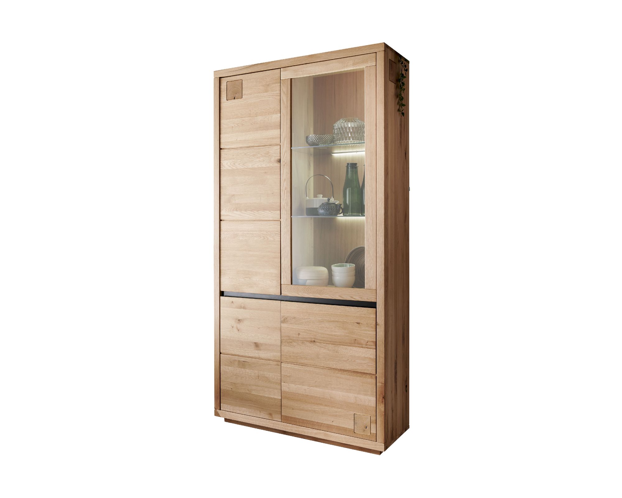 3S Frankenmöbel »Cara« Massivholz Vitrine II WZ-0159 / Kernbuche