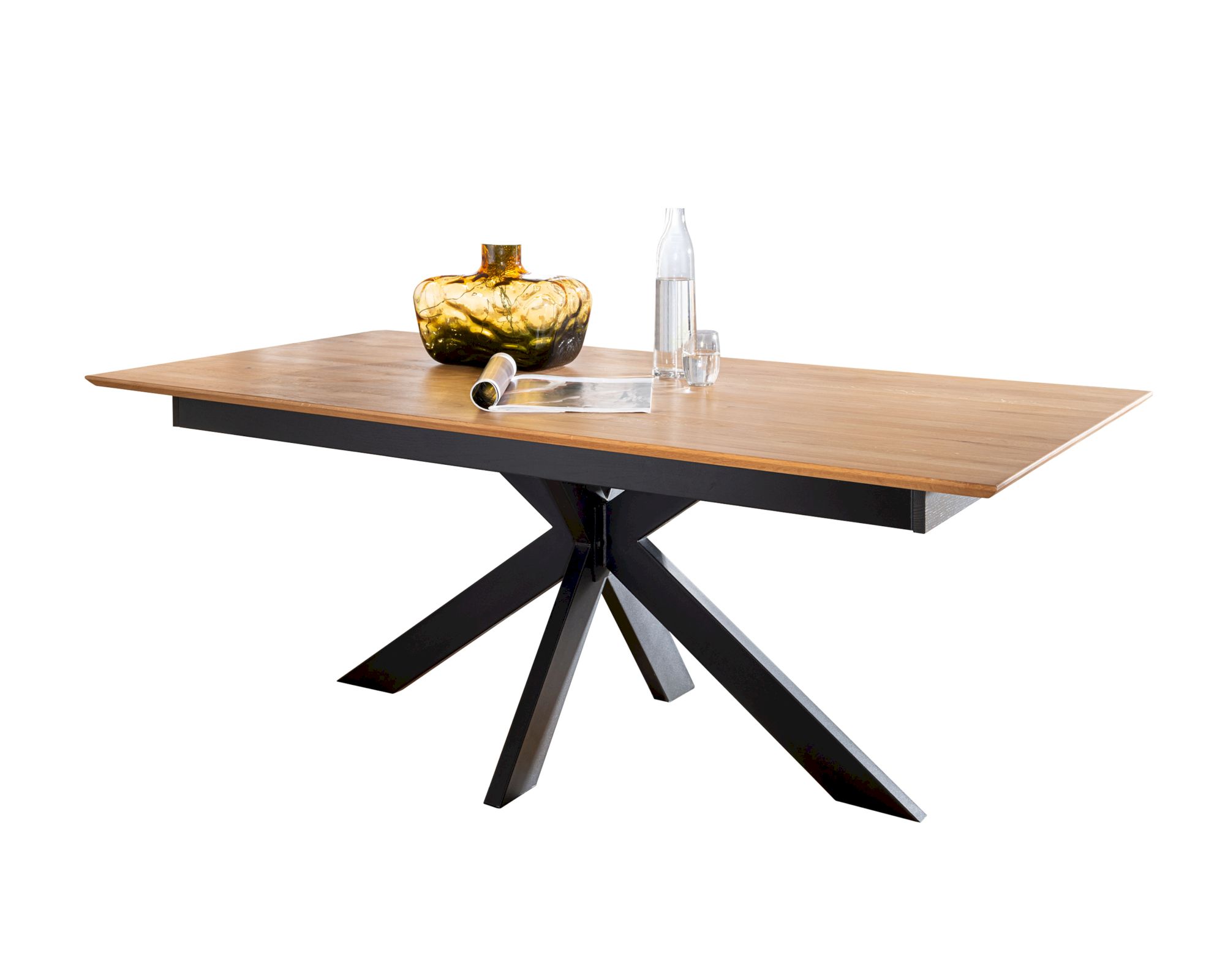 3S Frankenmöbel »Carlo» Massivholz Esstisch mit Auszug TI-0595 / 200x100 cm