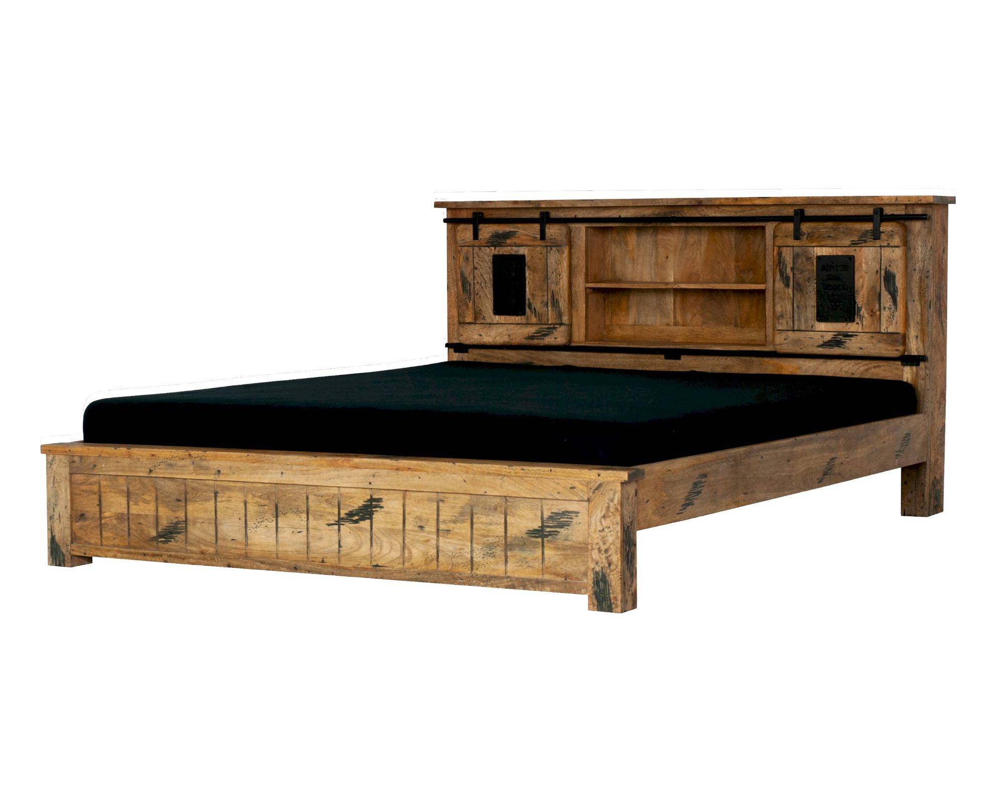 3S Frankenmöbel »Cosma« Massivholz Bett II WZ-0480 / 180x200 cm