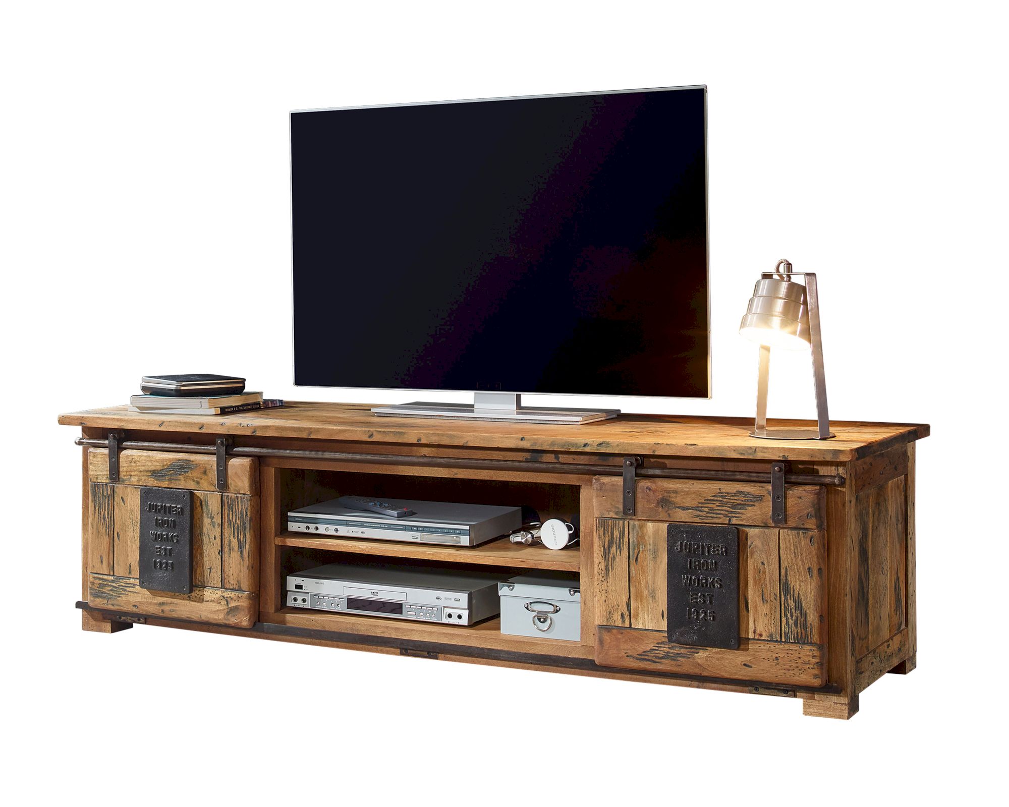 3S Frankenmöbel »Cosma« Massivholz TV Board I WZ-0480 / 180x50x55 cm