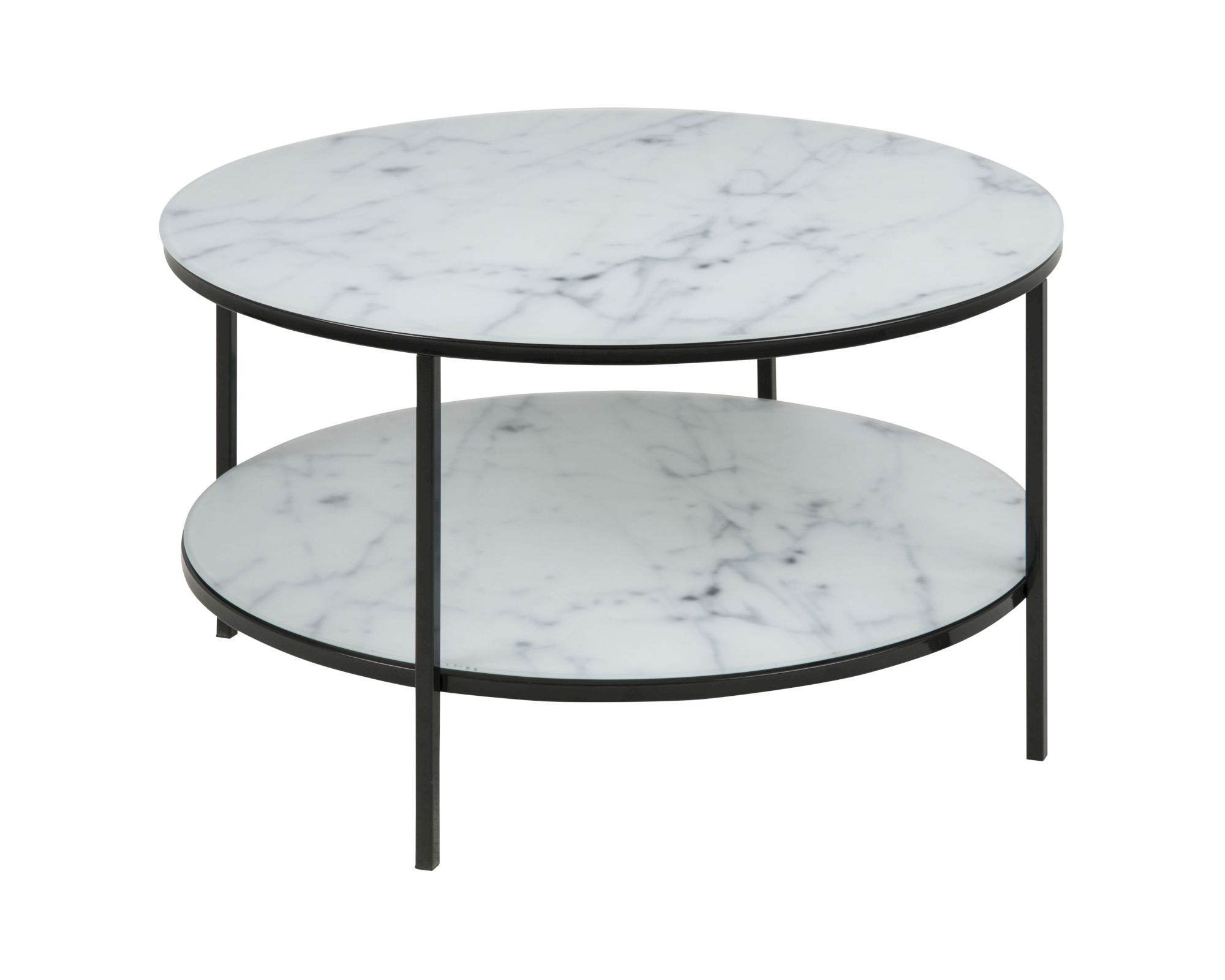 Actona »Alisma« Couchtisch mit Doppelplatte Ø 80 cm