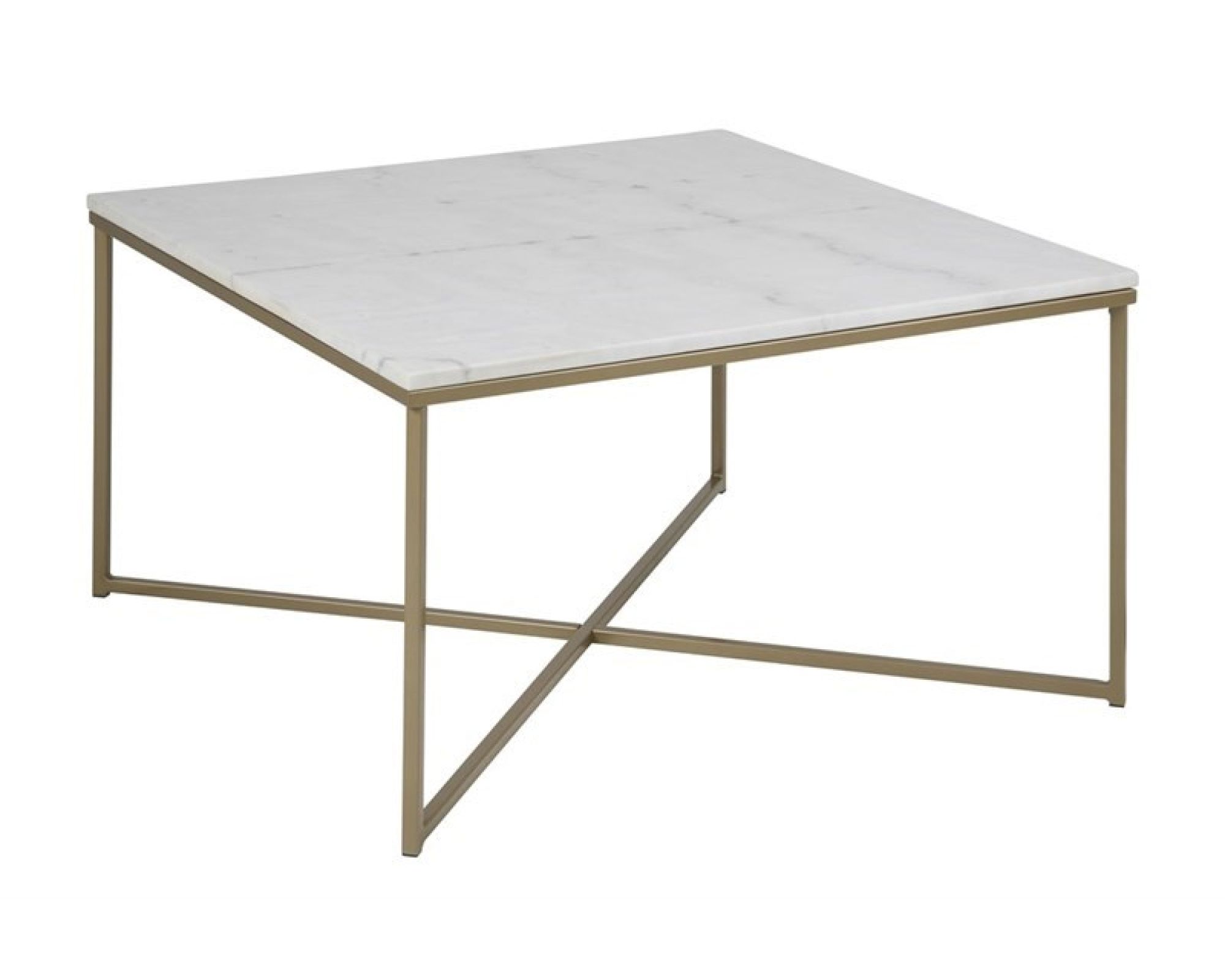 Actona »Alisma« Couchtisch quadratisch weiß 80x46x80 cm