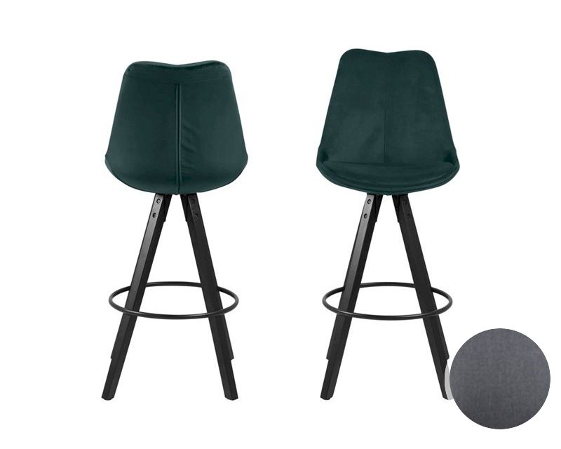 Actona »Dima« Barhocker II 48,5x111,5x55 cm / dunkelgrau
