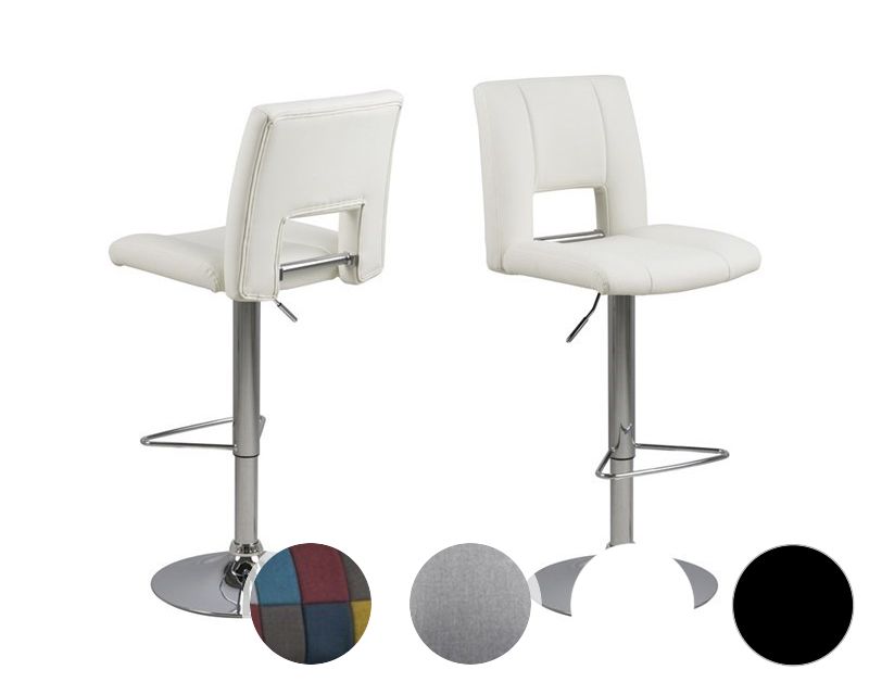 Actona »Sylvia« Barhocker 41,5x115x52 cm / hellgrau stoff