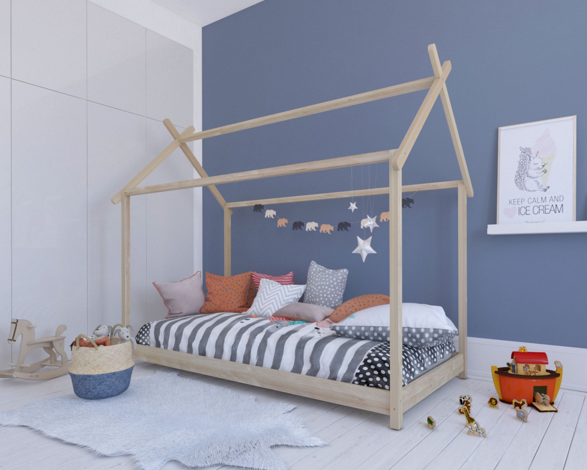 BLN Kids »Bivouac« Kinderbett Bivouac v2 Kinderbett / 90x200 cm / weiss