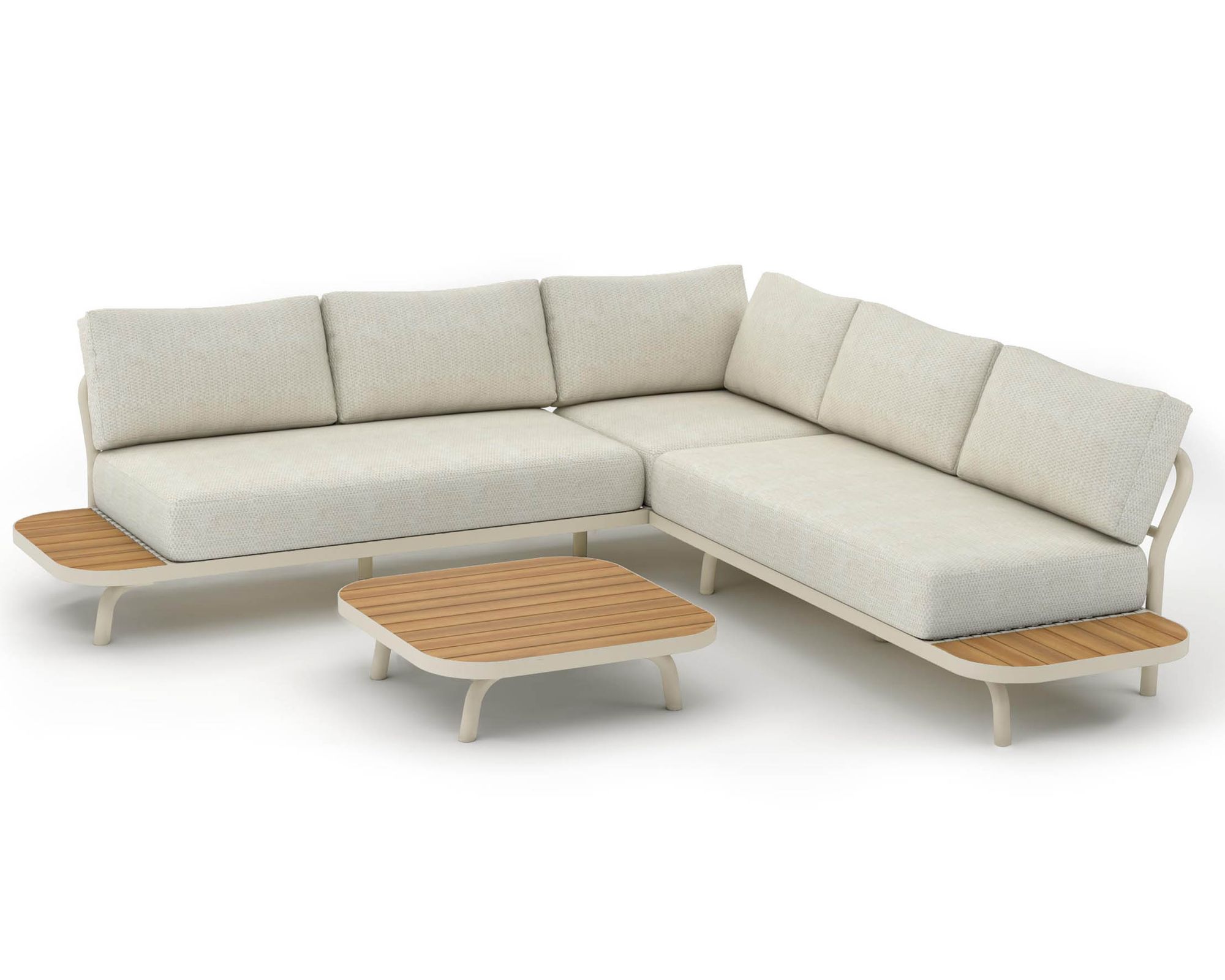 Best »Paros« Lounge-Set sand 2-teilig