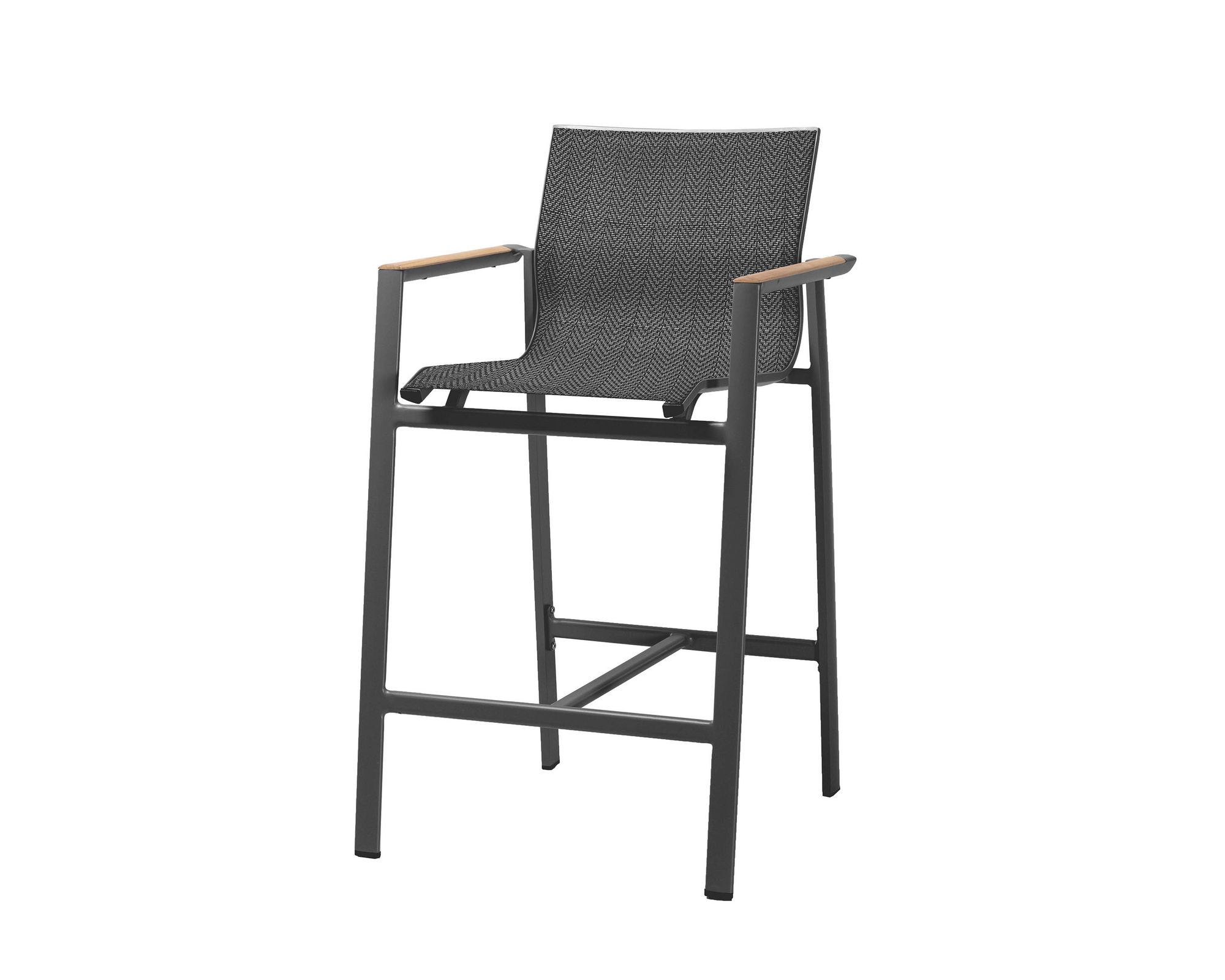 Best »Rhodos« Barhocker anthrazit 60,5x110x54 cm