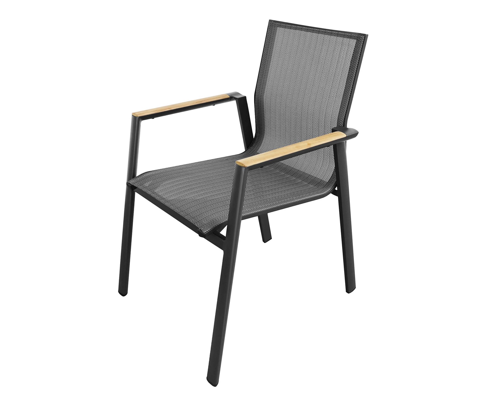 Best »Rhodos« Stuhl anthrazit 57,5x88x67 cm