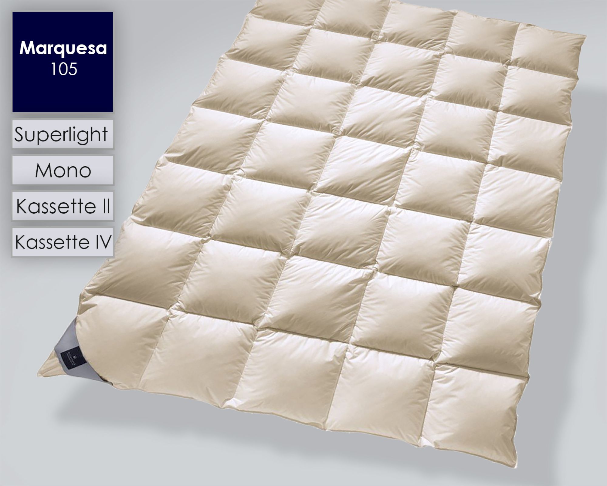 Billerbeck »105 Marquesa« Daunendecken Mono 135x200 cm 490g