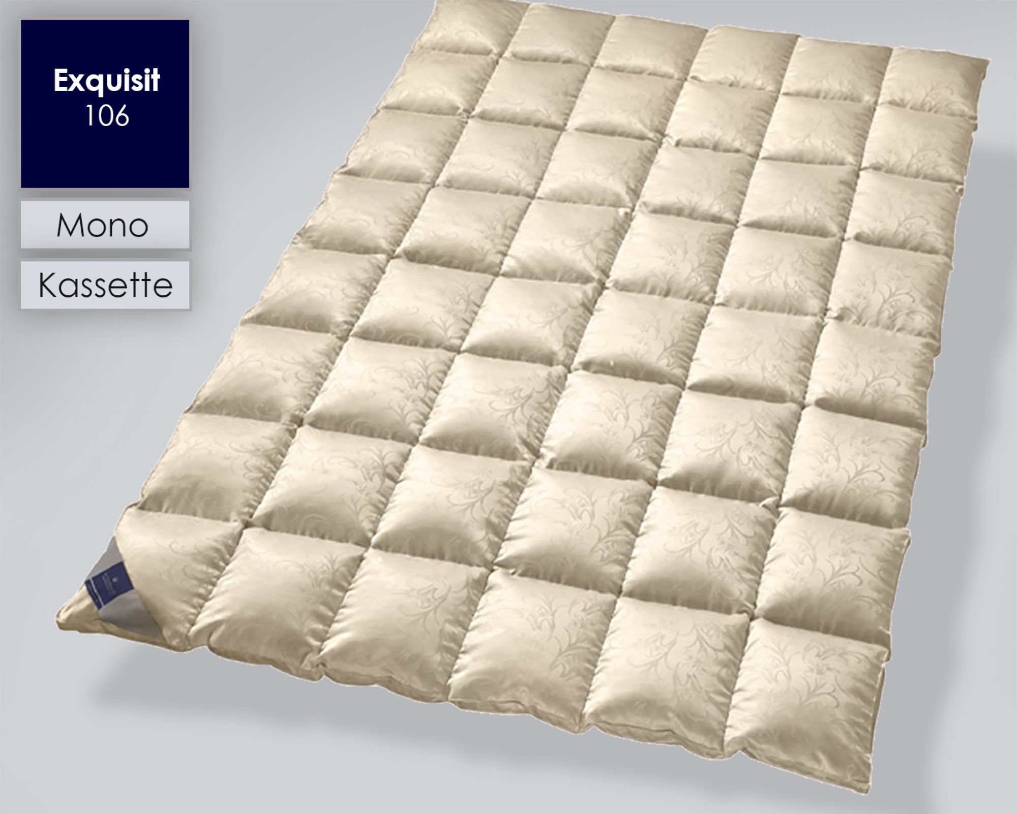 Billerbeck »106 Exquisit« Daunendecken Mono / 155x200 cm 560g