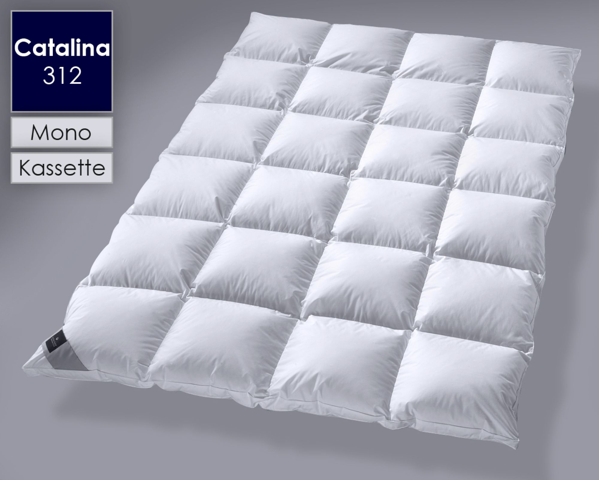 Billerbeck »312 Catalina« Daunendecken Kassette 4 / 135x200 cm / 936g