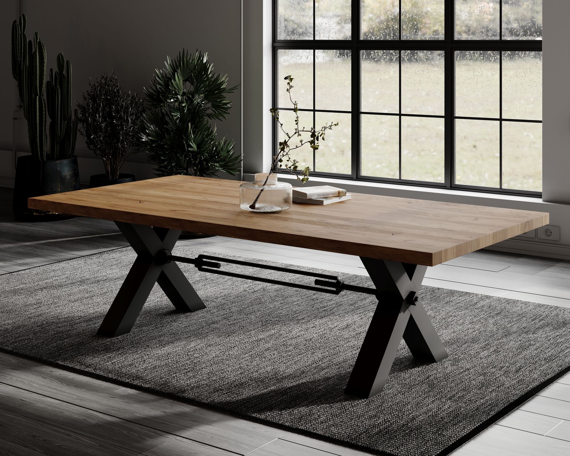 BlackWood »Table4YOU Dallas« Wildeiche Massivholztisch – erhältlich in 10 Größen
