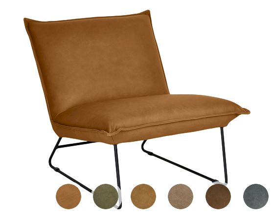 Bodahl »Alta« Designersessel Leder 105 Kenia Brown