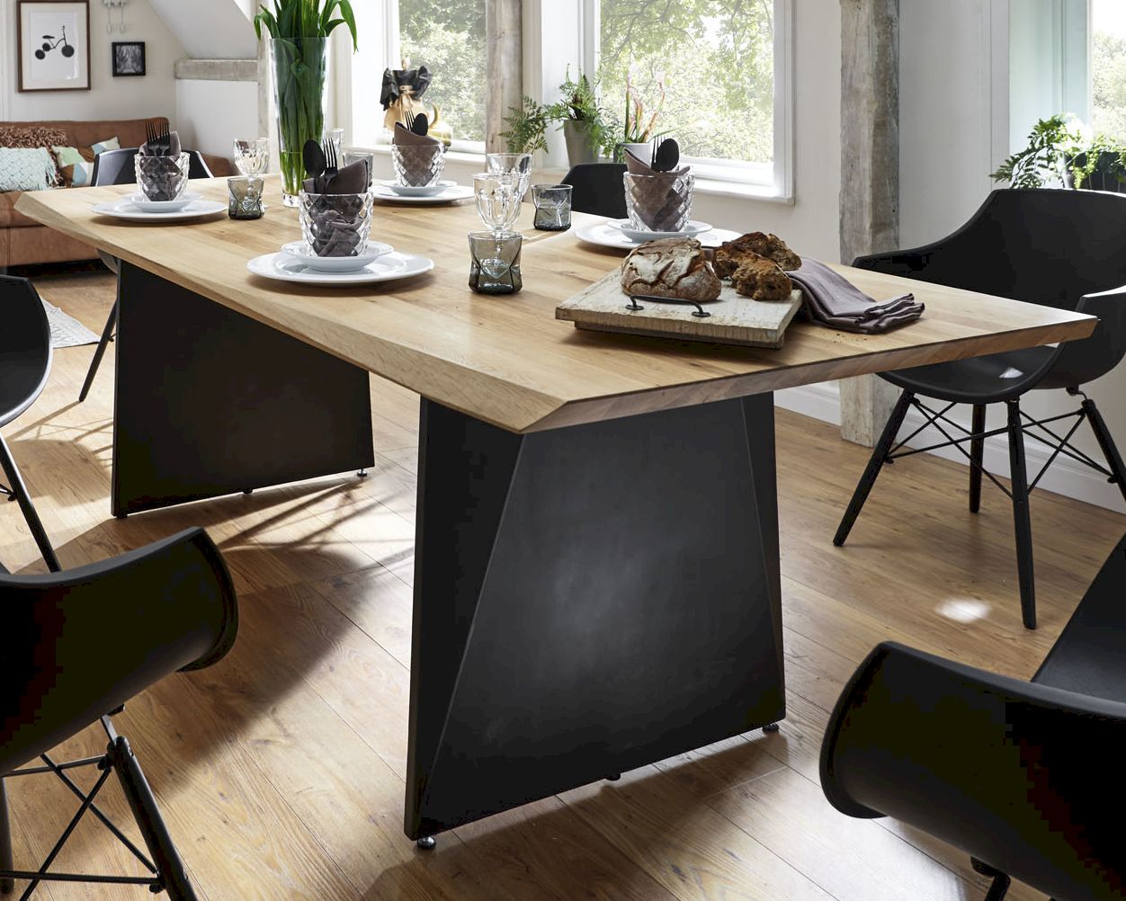 Bodahl Concept4You »Extreme« Massivholz Esstisch Wild Oak 200x100x4 cm / öl finish