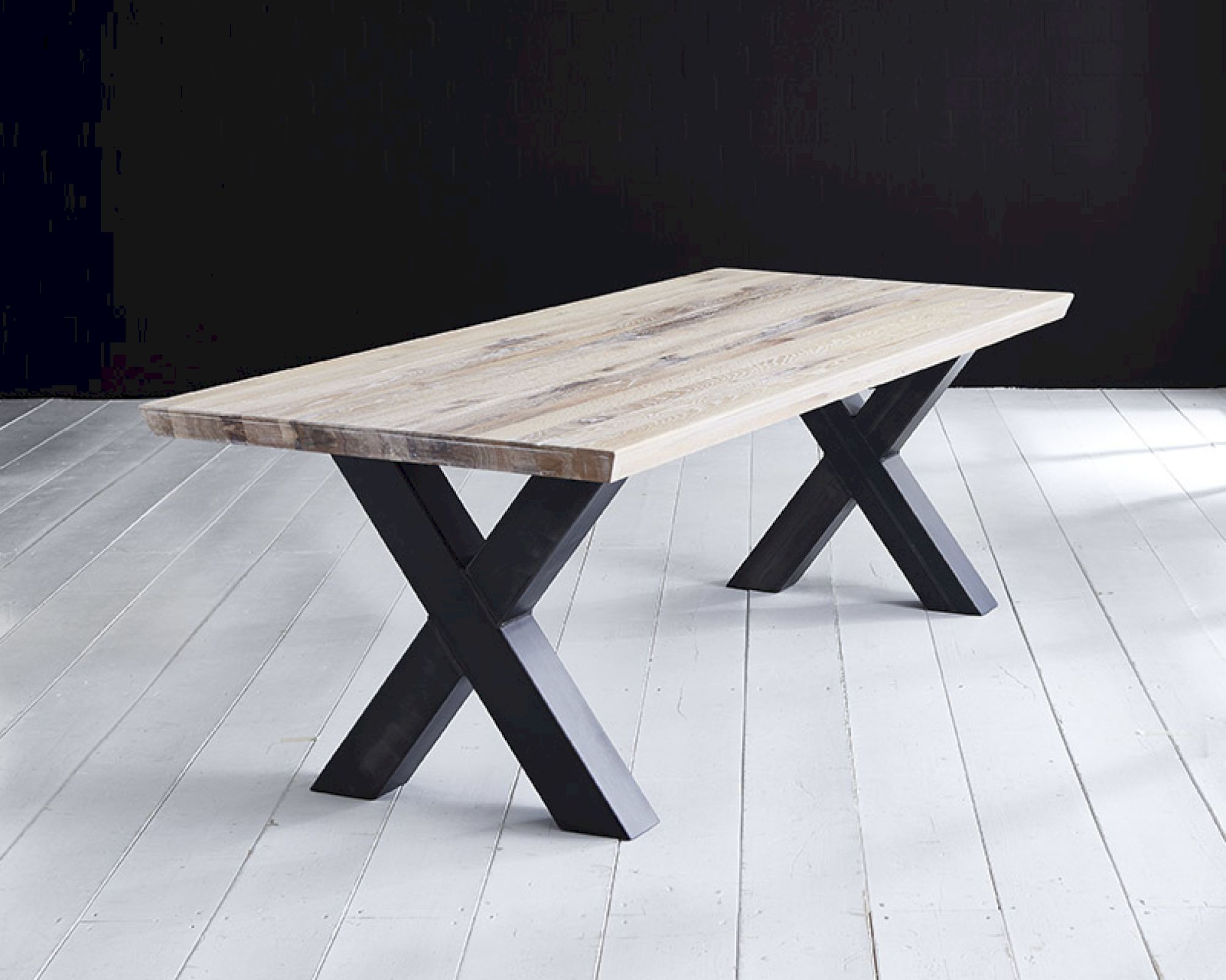 Bodahl Concept4You »Freja« Eisen Tischgestell Rustic Oak 70x12x12 cm / schwarz