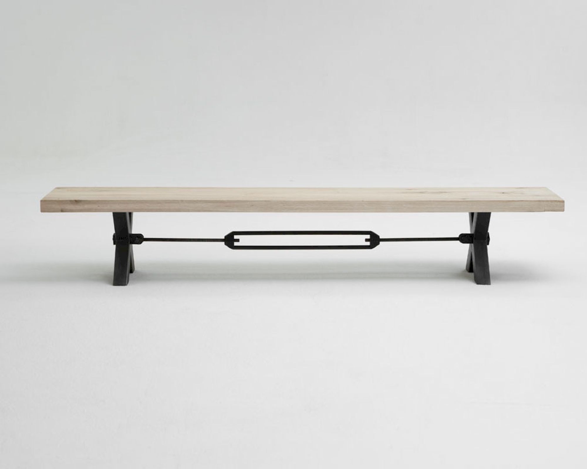 Bodahl Concept4You »Kansas« Eisen Untergestell für Bank Rustic Oak 260 cm / schwarz