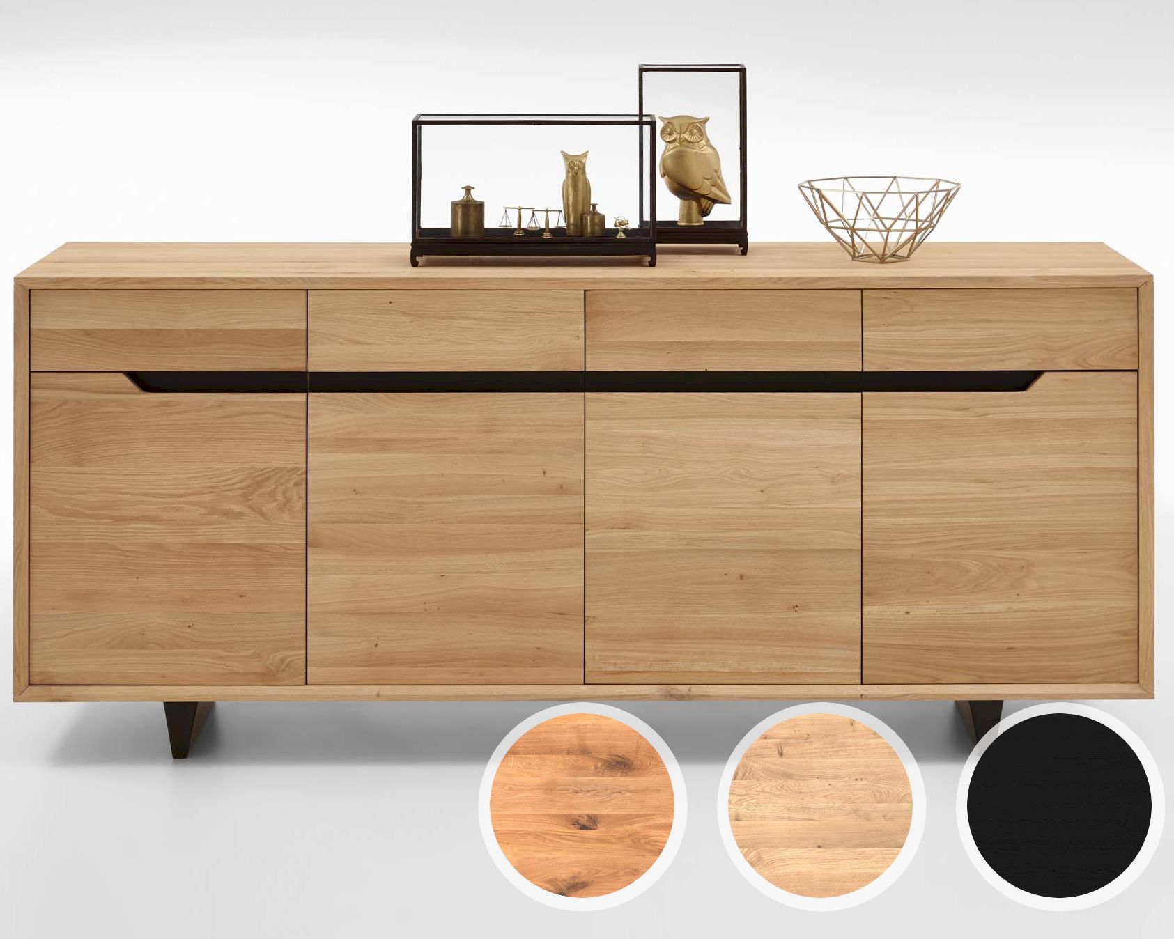 Bodahl »Extreme« Anrichte Wild Oak 90x210x50 cm / bianco
