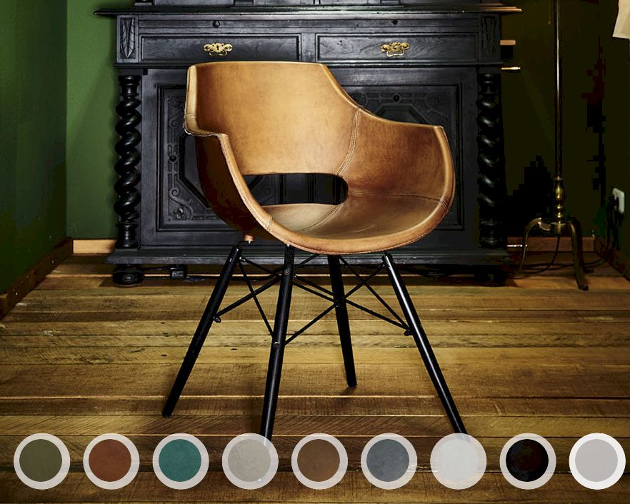 Bodahl »Jazz« Designerstuhl Leder 82x57,5x58 cm / Leder matt rich brown