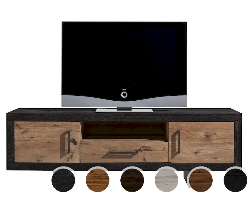 Bodahl »Lucca« TV-Bank Rustic Oak 1 Schubfach 180x50x58 cm / shadow