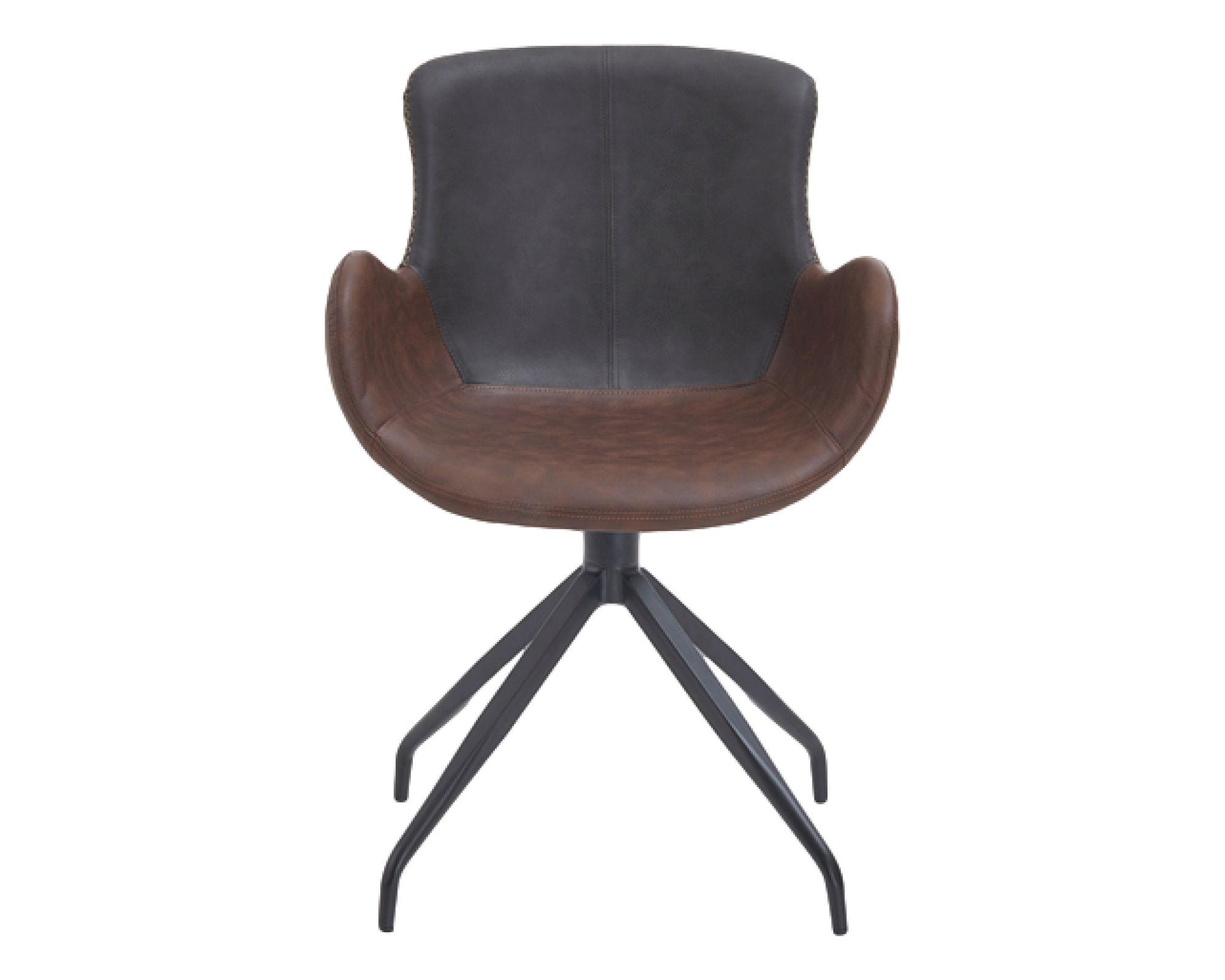 Bodahl »Pluto« Designer Drehstuhl 90 Microfiber, Brown/Anthrazit
