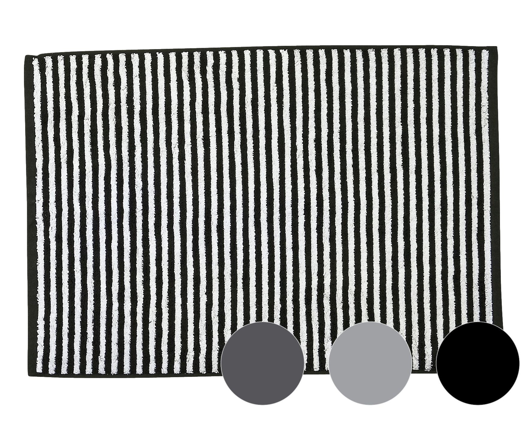 Done »Stripes« Badvorleger 1000 black