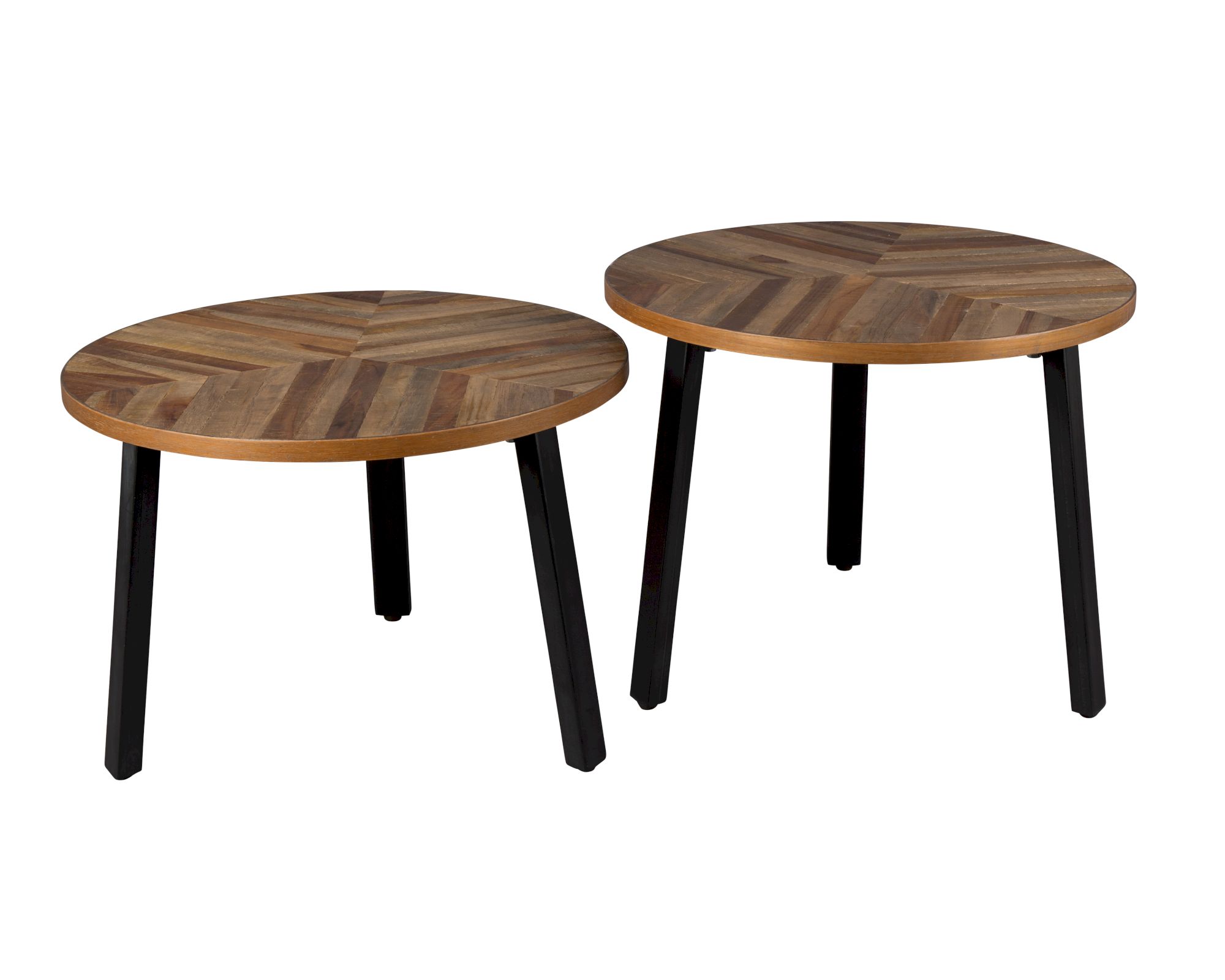 Dutchbone »Mundu« Beistelltisch 2er-Set Teakholz