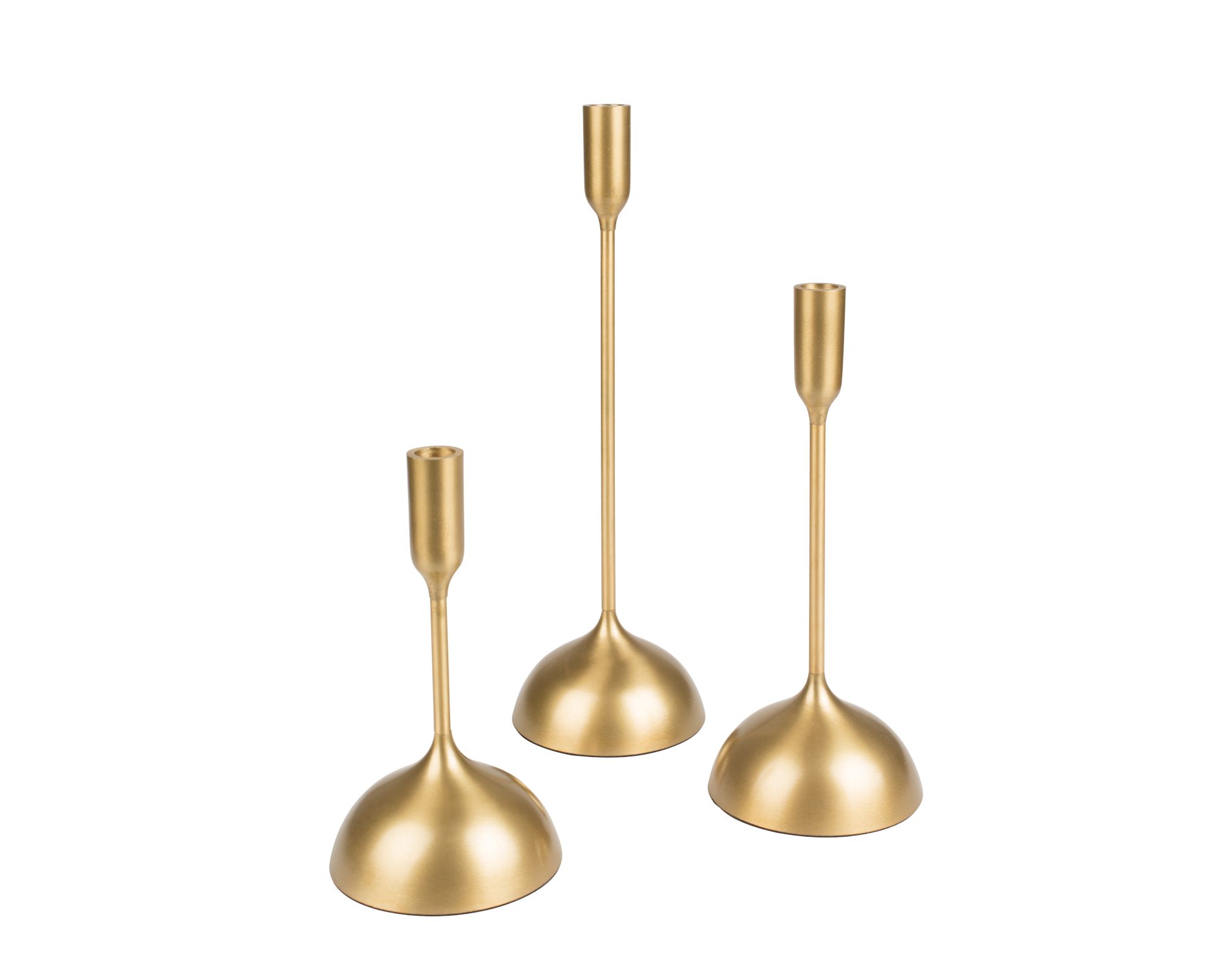 Dutchbone »Sesta« Kerzenhalter 3er-Set Aluminium