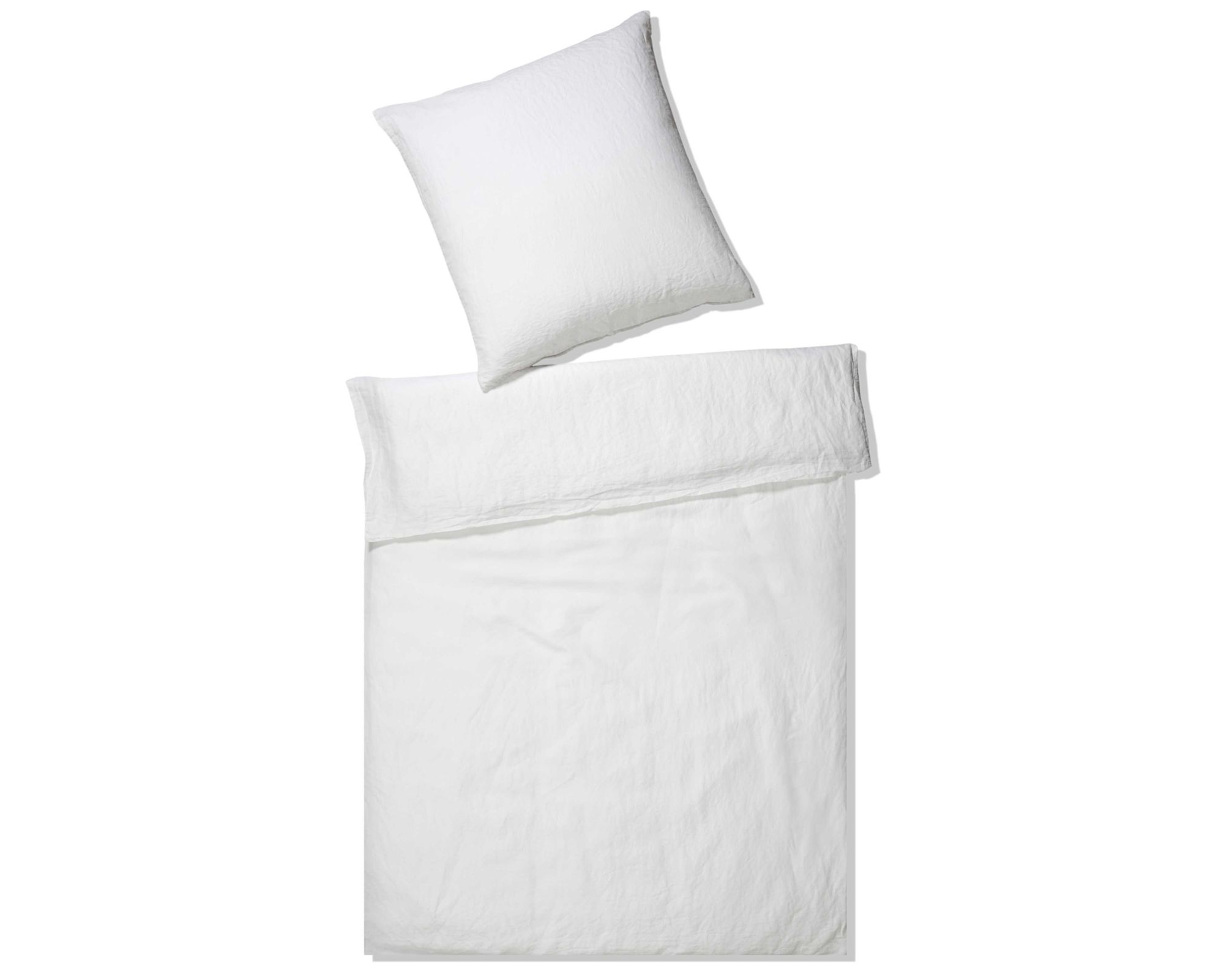 Elegante Casual Bettwäsche »Breeze« Weiß 7038-00 Kissen / 80x80 cm
