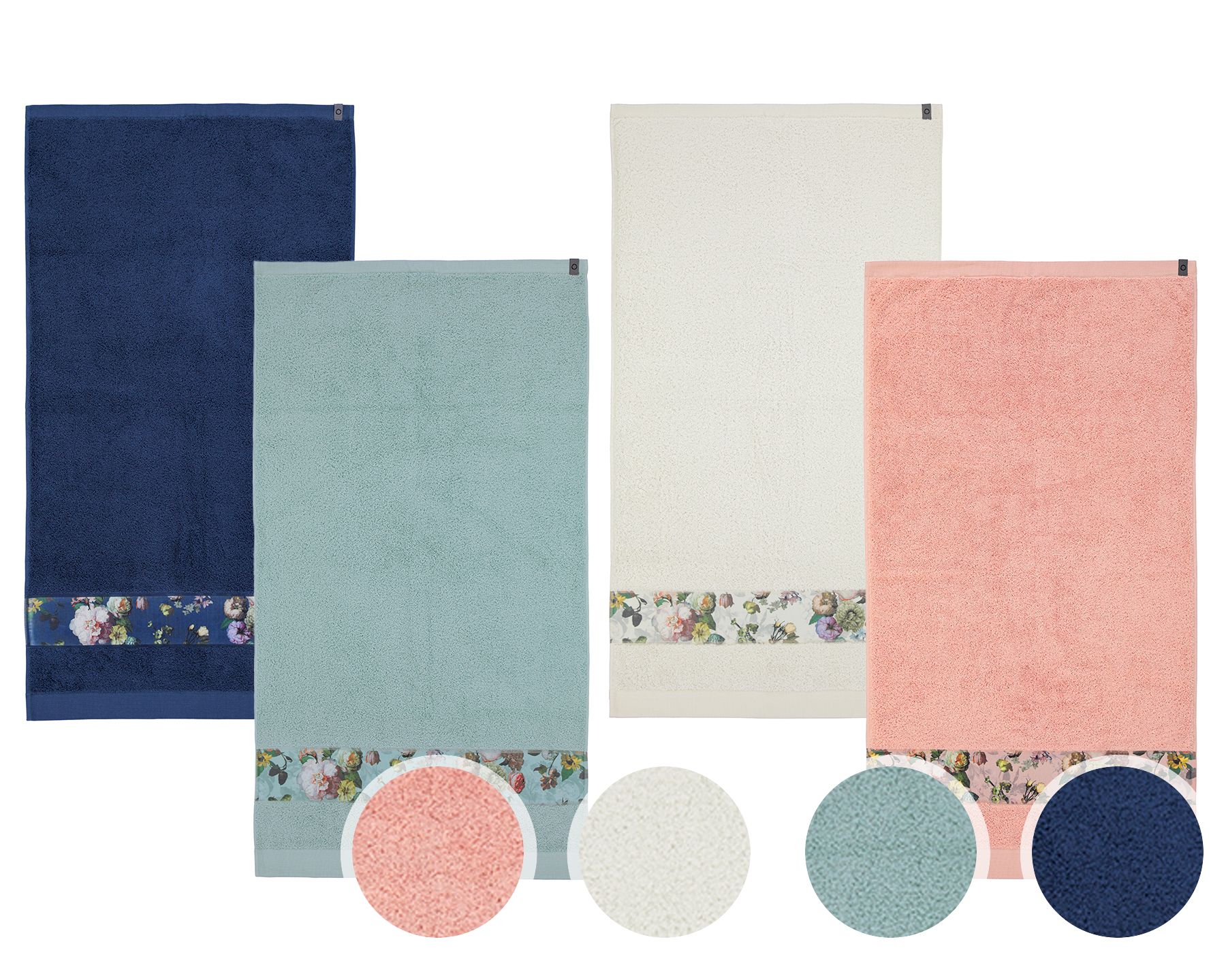 Essenza »Fleur« Handtücher Duschtuch 70x140 cm / Blau