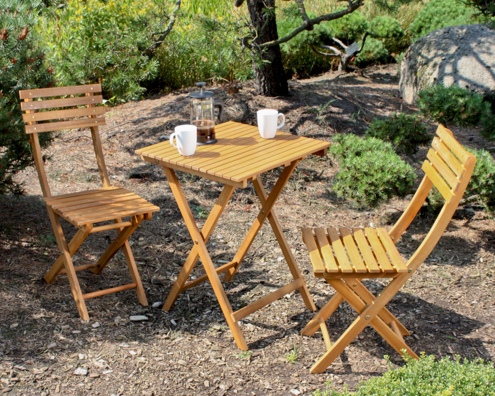 GartenZeit »Alameda« Balkon-Set Akazie FSC Akazie