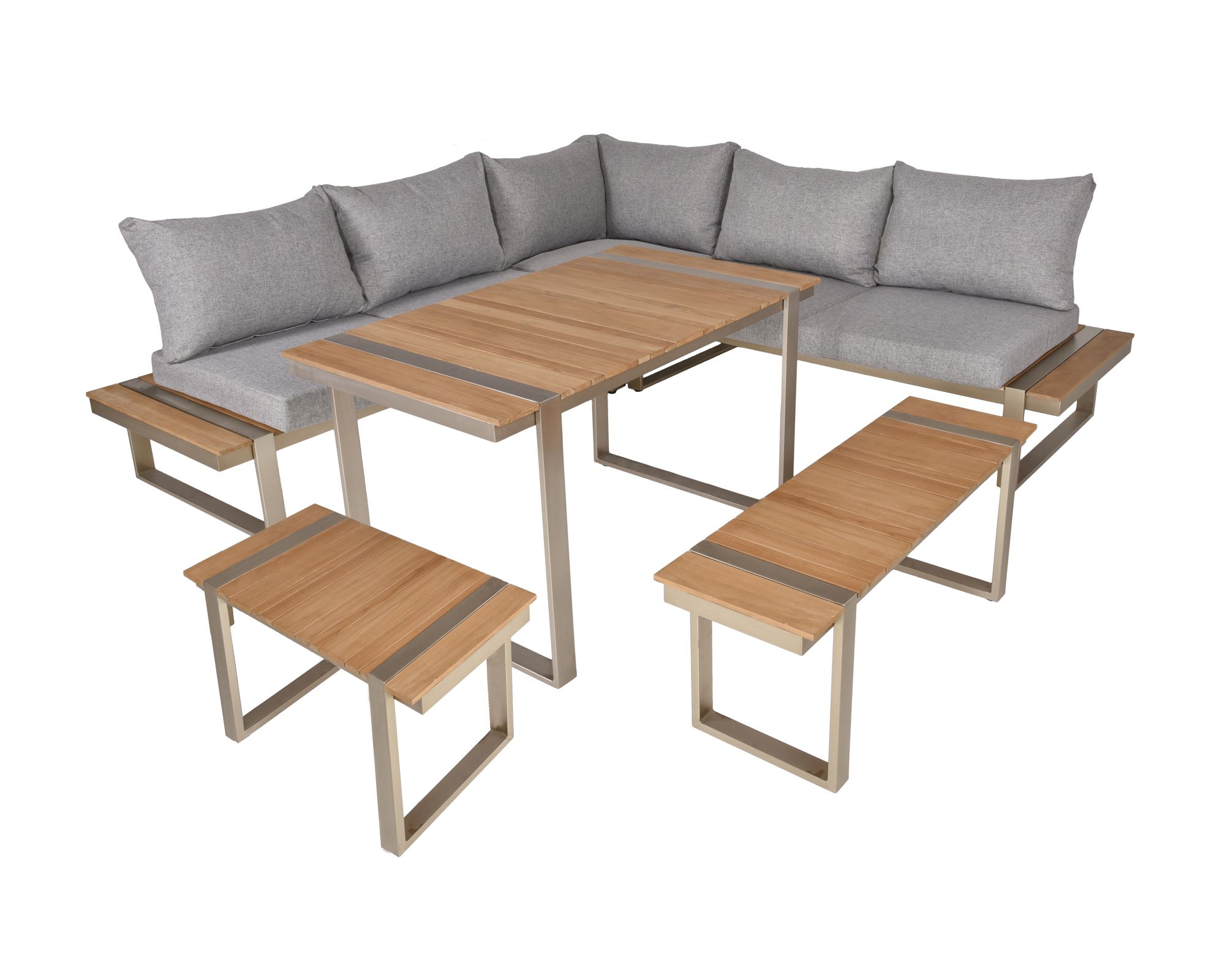 GartenZeit »Aurea« Lounge-Gruppe grau