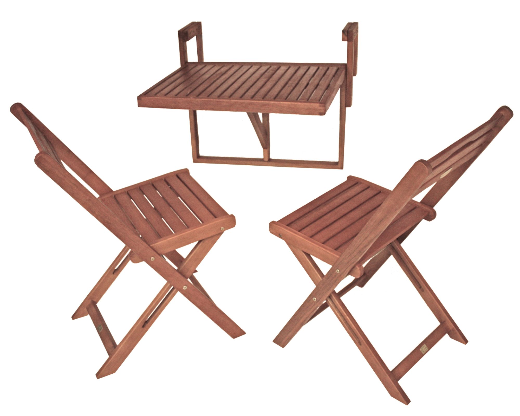 GartenZeit »Berkeley« Balkon-Hängetisch-Set Eukalyptus FSC