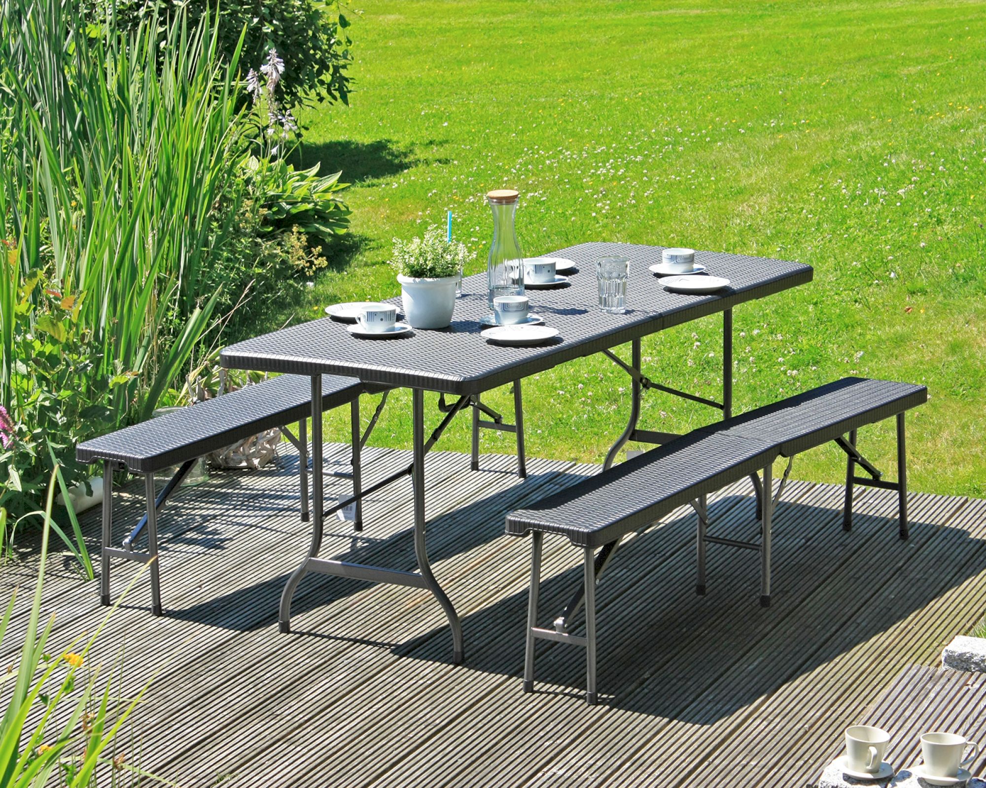 GartenZeit »Ventana« Tisch-Set klappbar
