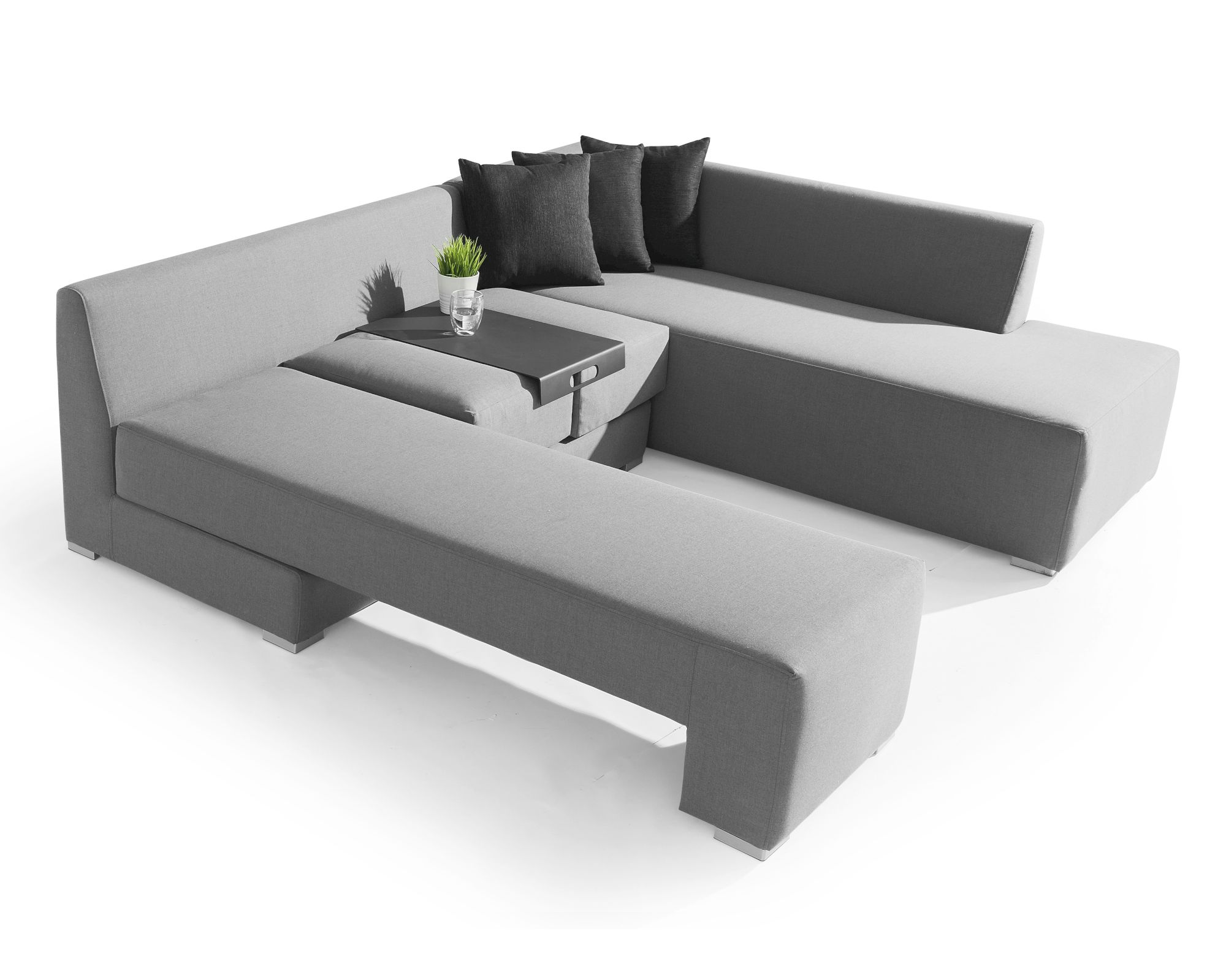 GartenZeit »Wellington« Lounge-Set grau