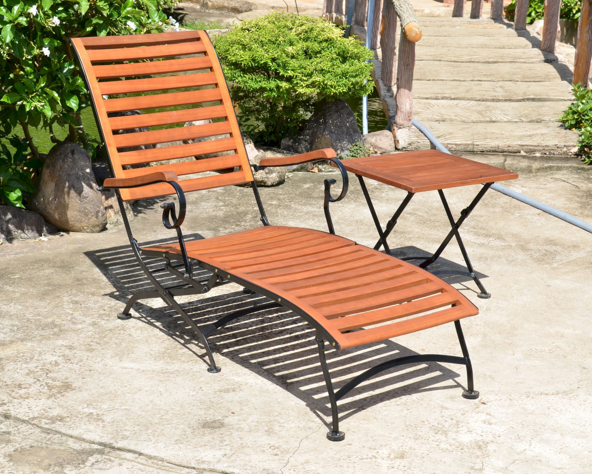 GartenZeit »Wien« Deckchair geölt
