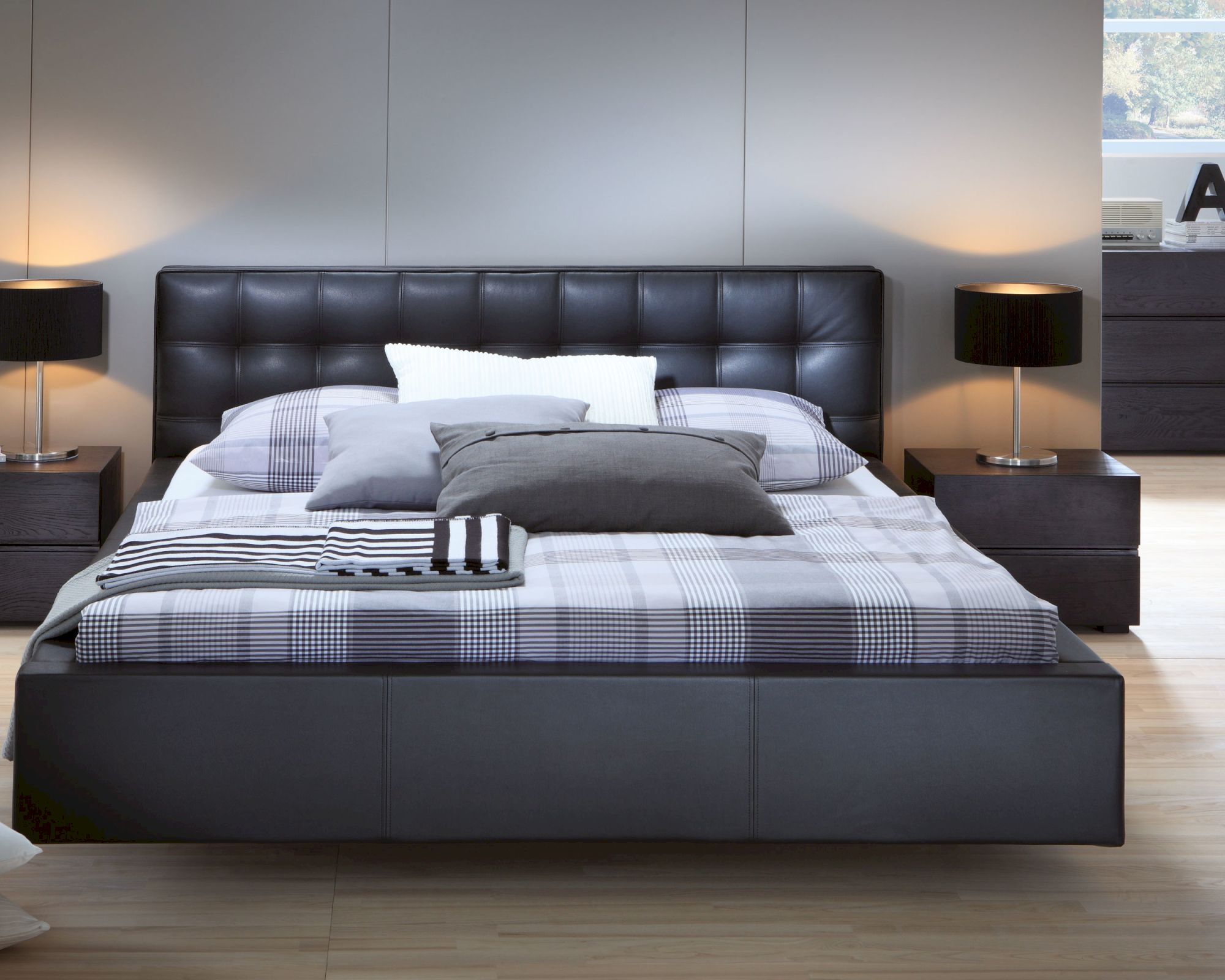 Hasena Dream-Line Polsterbett Funda/Zoja/Vilo 160x200 / Casual Carbon