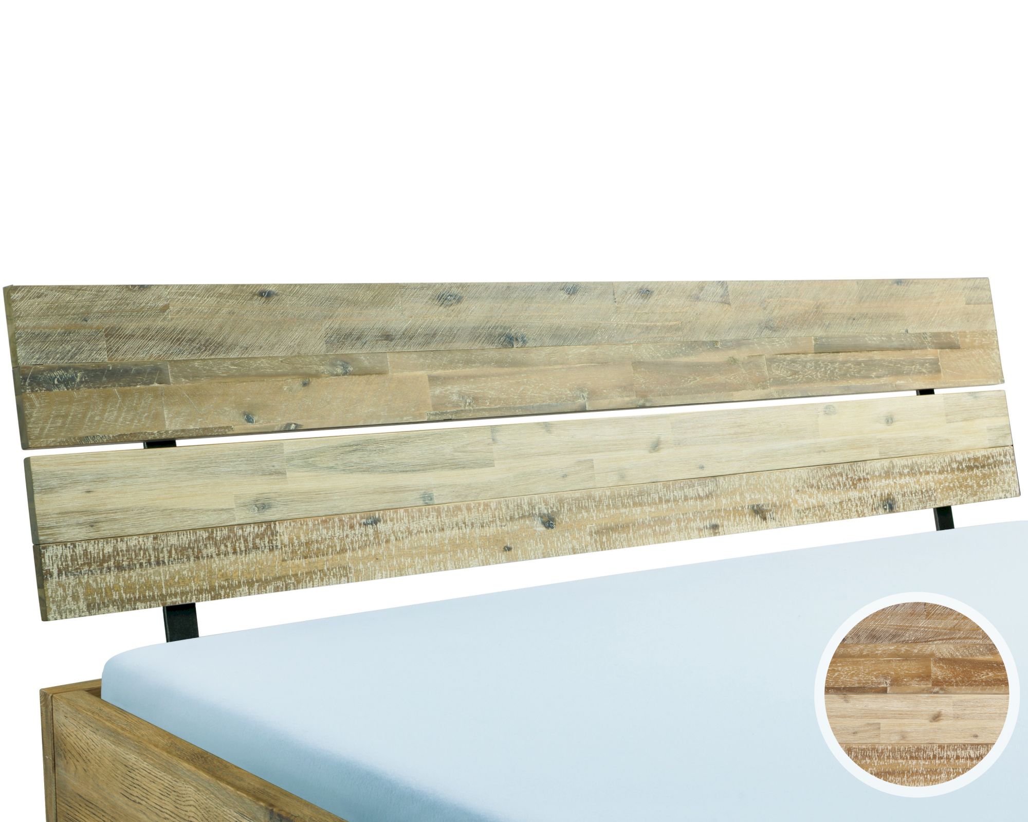 Hasena Factory-Chic Kopfteil Arcada 140 cm / Akazie Vintage grau