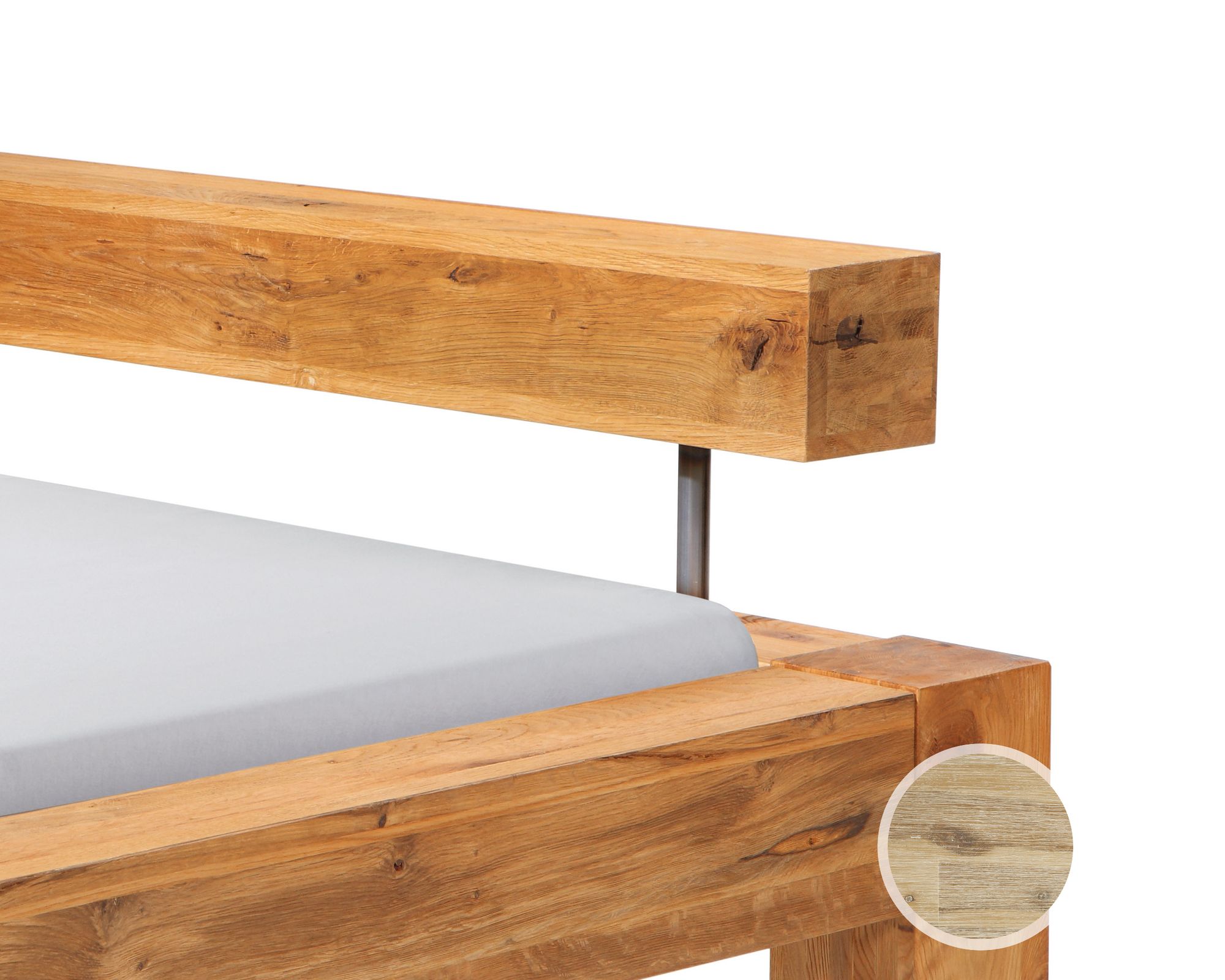 Hasena Factory-Chic Kopfteil Balco 140/160 cm / Wildeiche natur, gebürstet, geölt