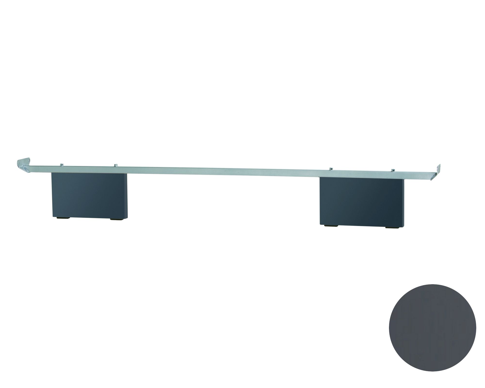 Hasena Factory-Line Füsse Vilo 2er-Set / 20 cm / 100 cm / Wildeiche coffee, gebürstet, geölt