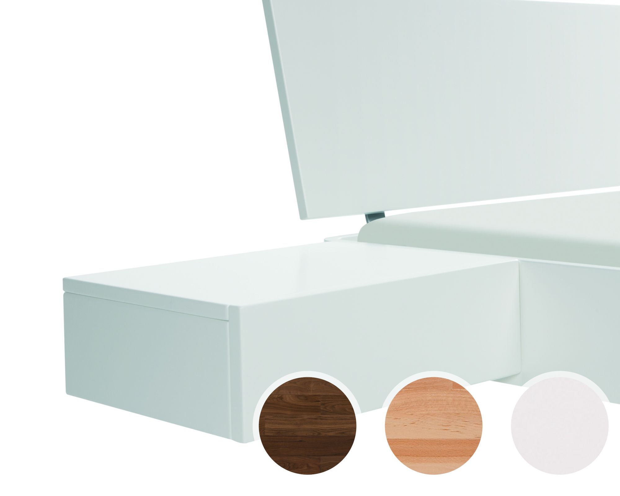 Hasena Fine-Line Nachttisch Caja Wildeiche coffee