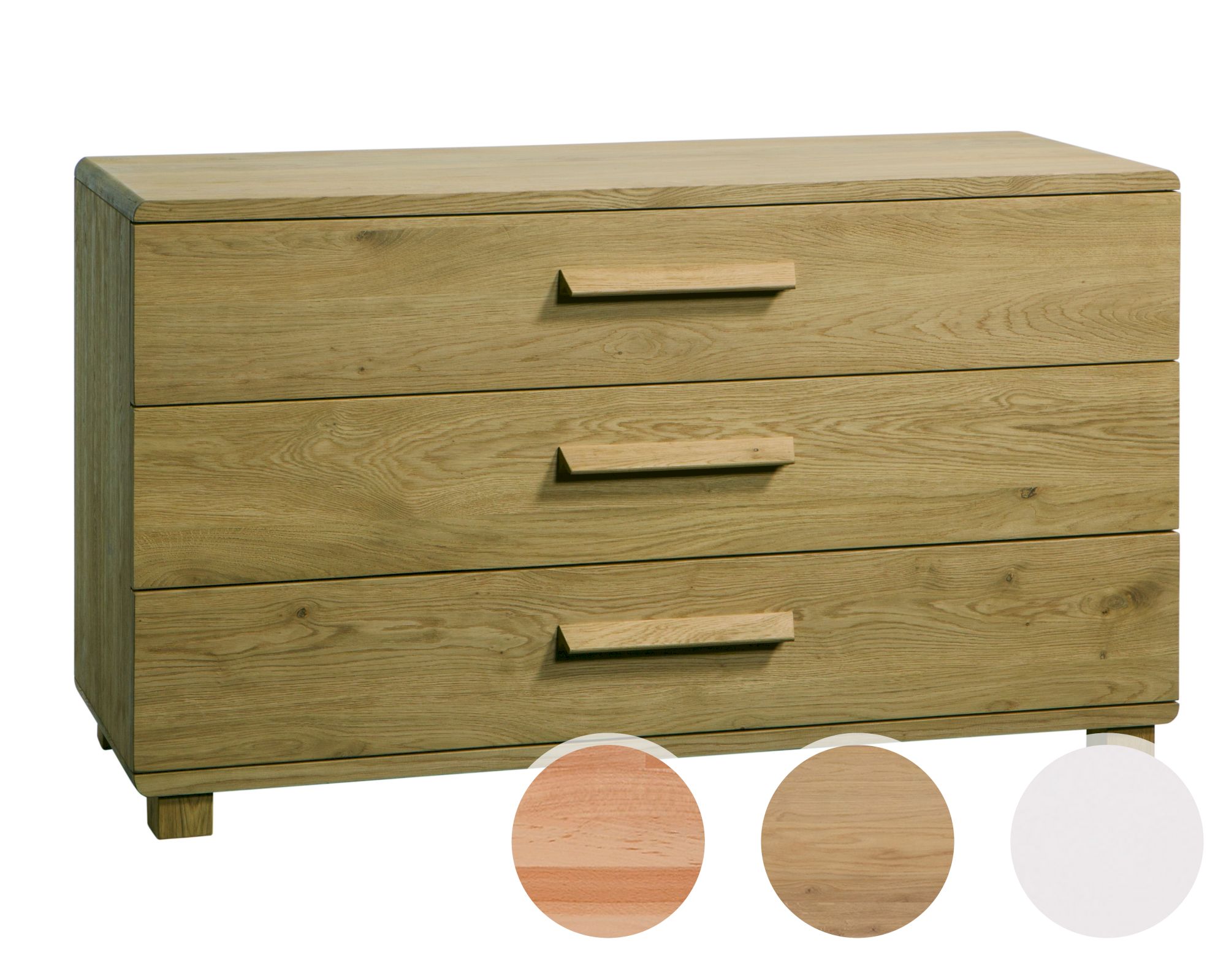 Hasena Oak-Line Kommode Sigma Buche Weiss deckend