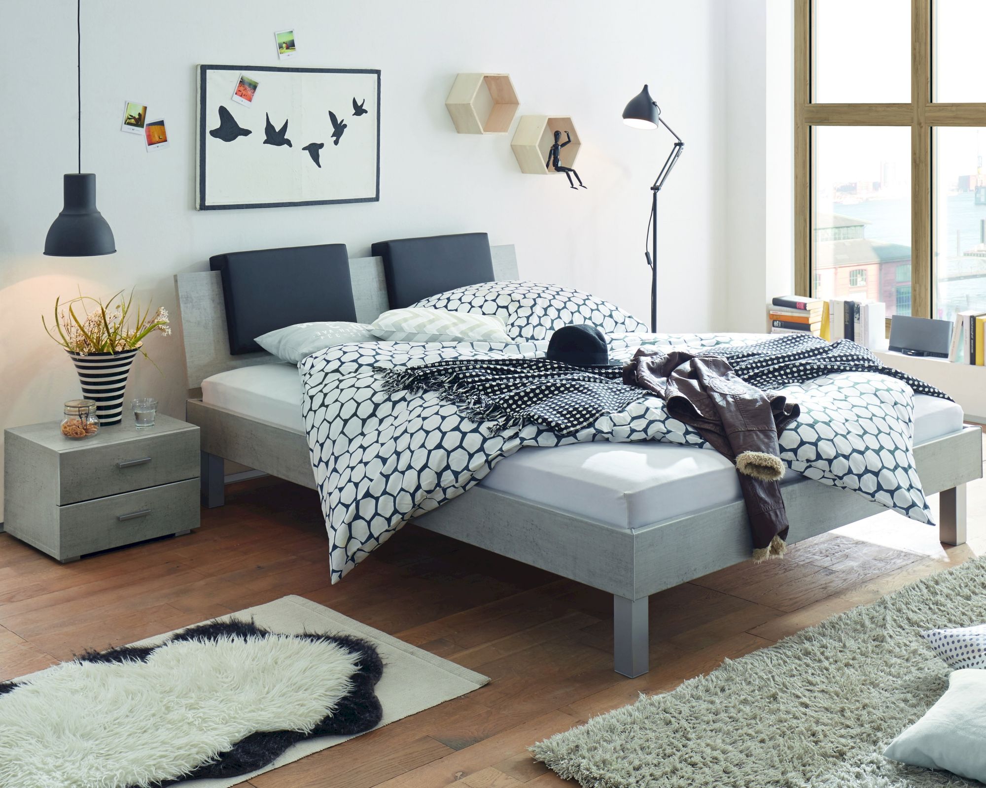 Hasena Movie-Line Bett Star Caro/Orva 160x200 cm / Buche HN