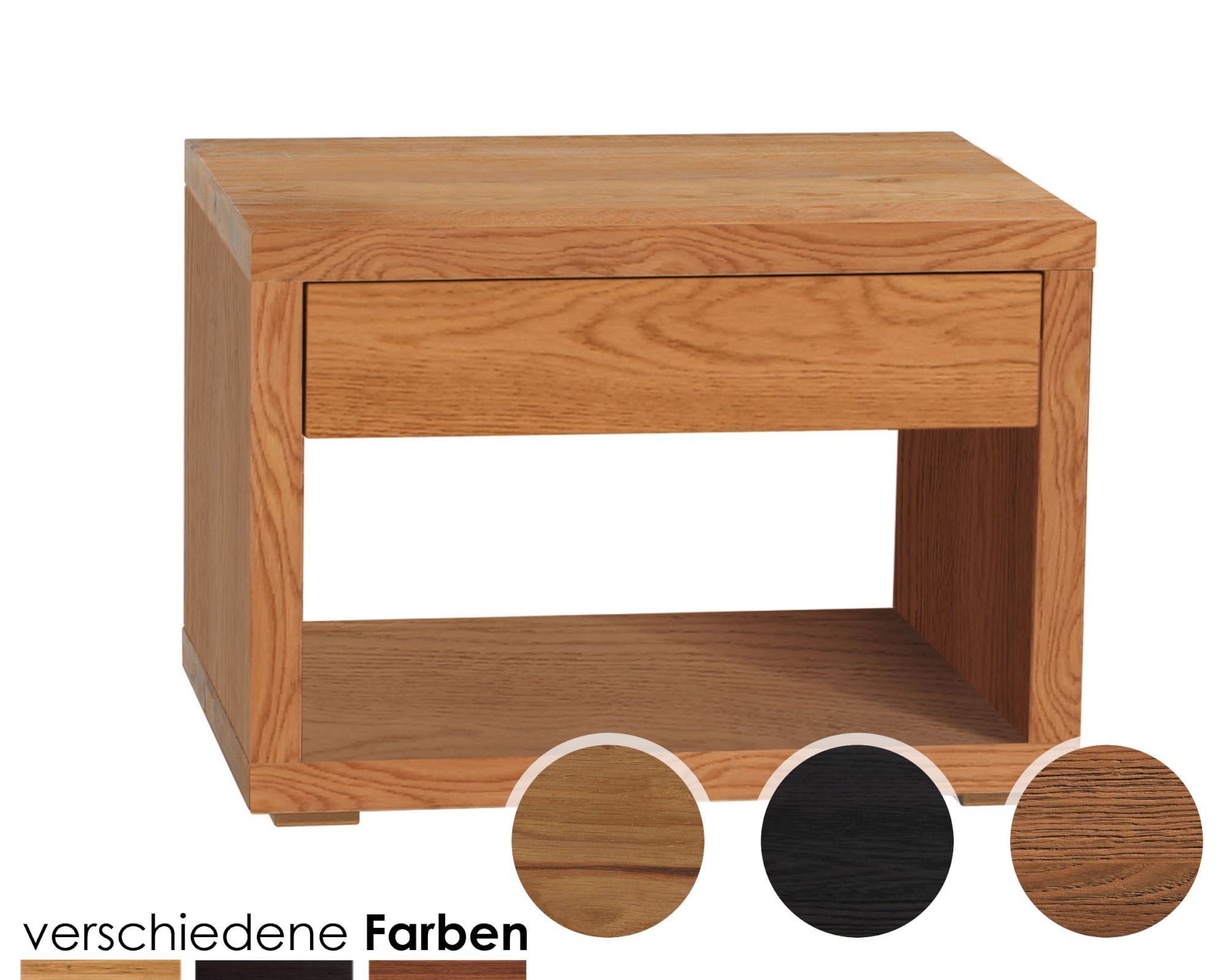 Hasena Oak-Line Nachttisch Cubo Wildeiche Vintage natur