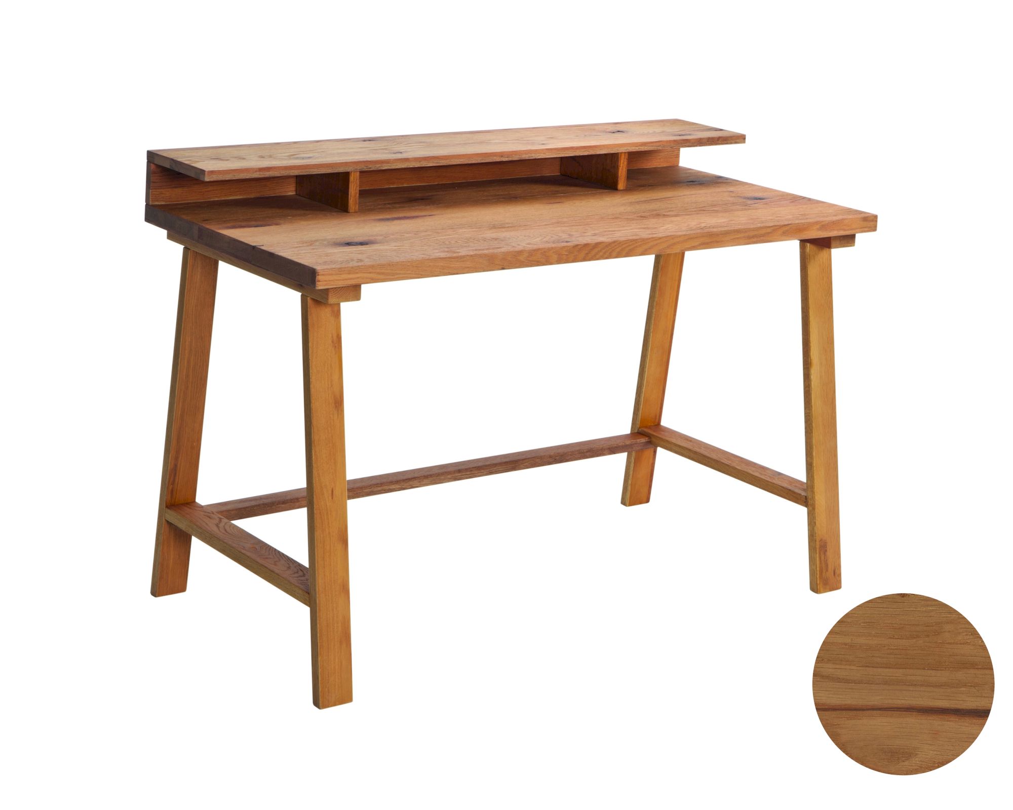 Hasena Oak-Vintage Schreibtisch Sekretär Coset zerlegt / Wildeiche natur, gebürstet, geölt