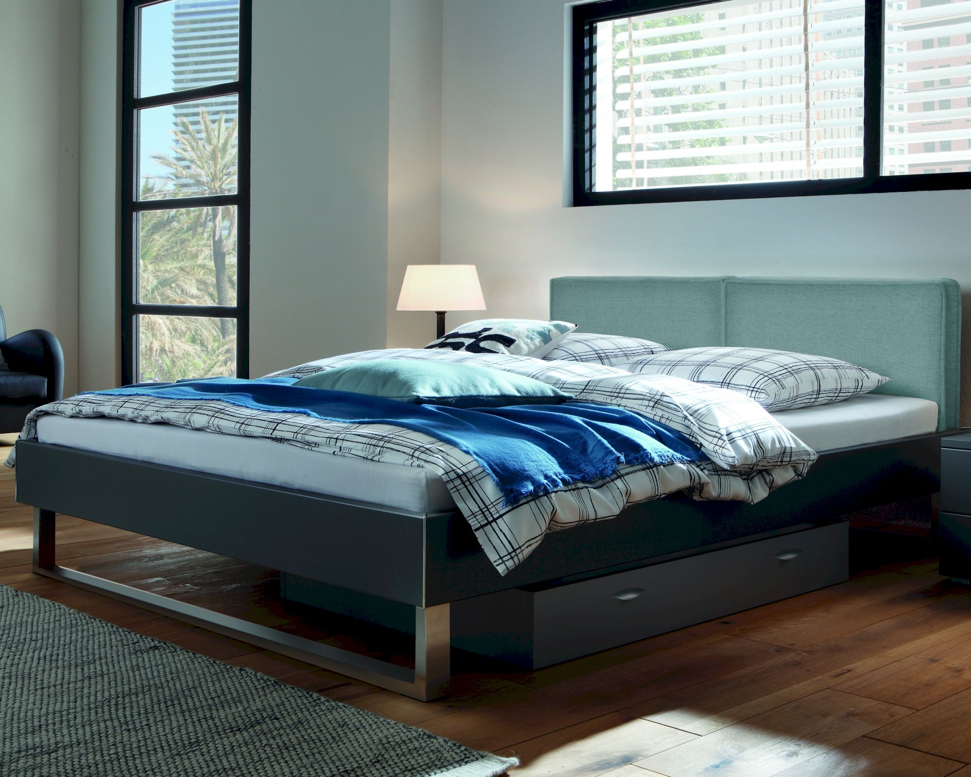 Hasena Top-Line Bett Advance Indus/Cena 180x200 cm / Esche hell Nachbildung