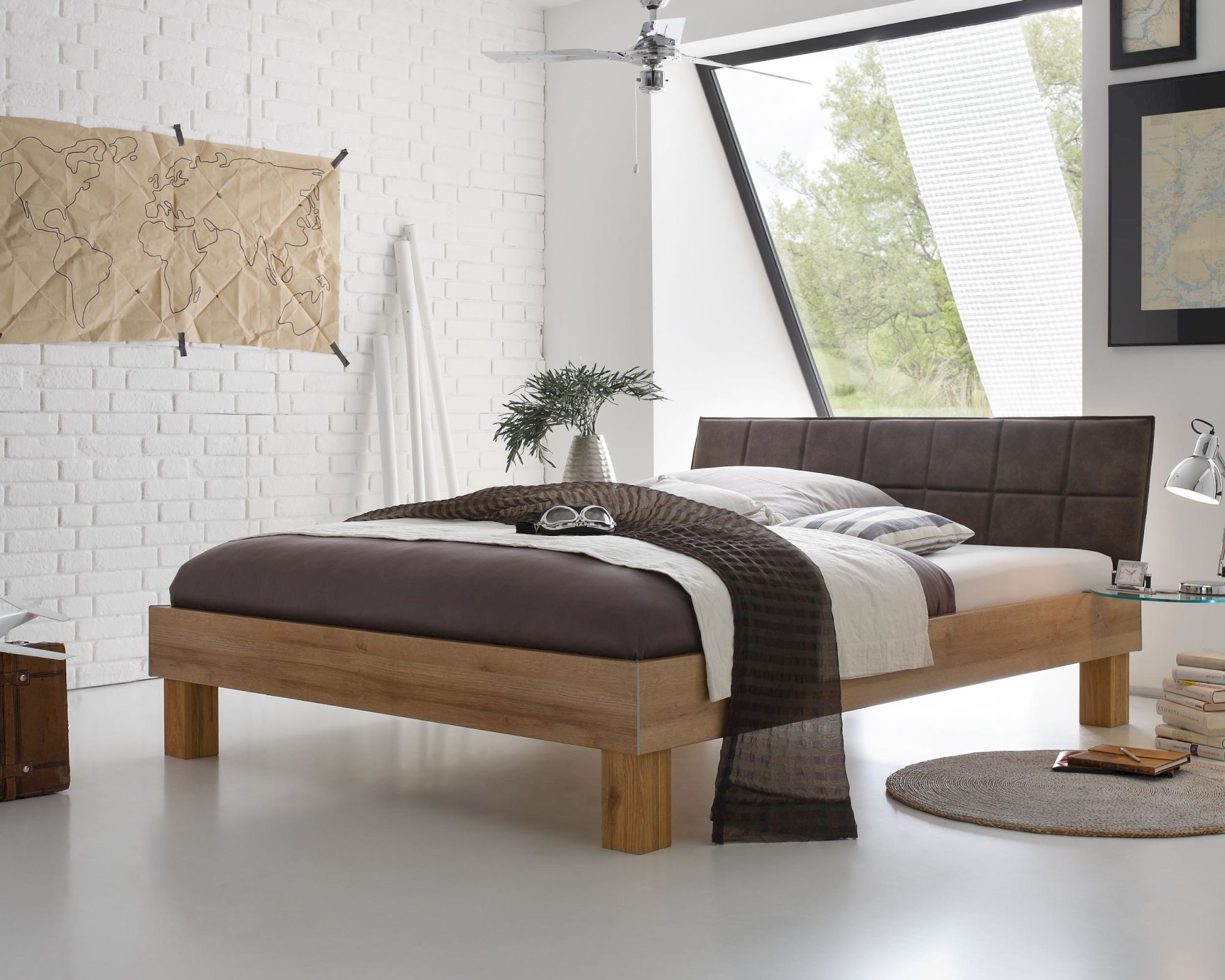 Hasena Top-Line Bett Advance Ivio/Malta 180x200 cm Weiss