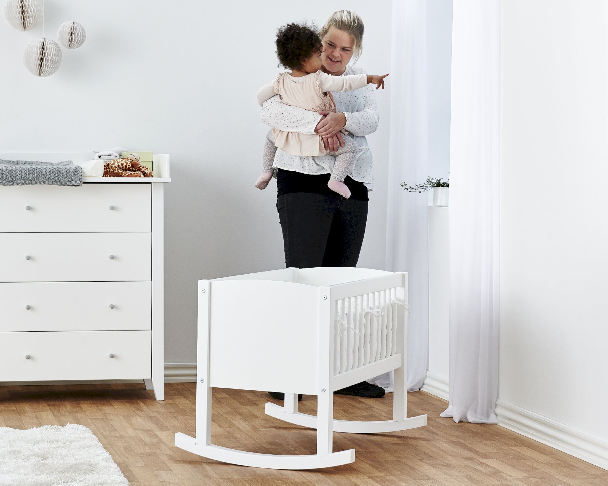Hoppekids »Baby« Wiege mit Funktion Babywiege 40x80 cm inkl. Matratze