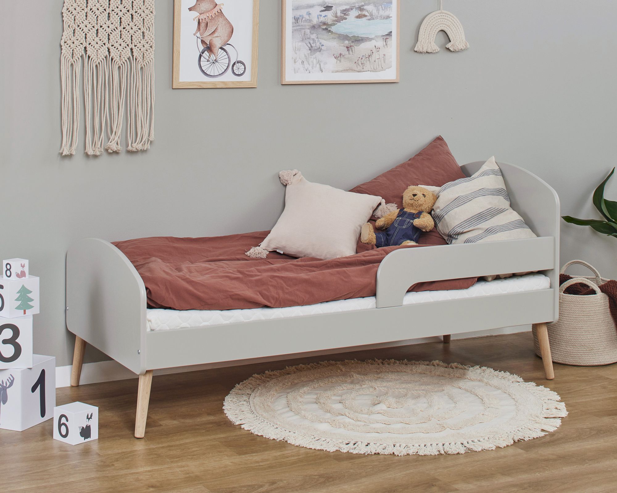 Hoppekids »Blend« Juniorbett grau 70x160 cm