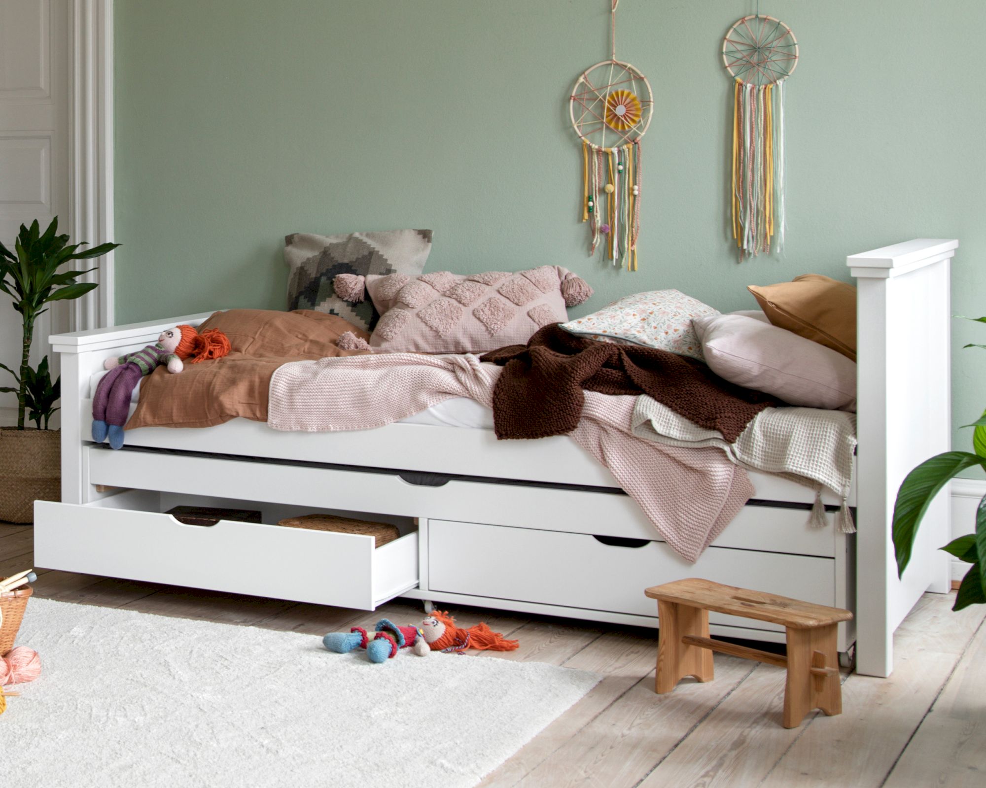 Hoppekids »DELUXE« Kinderbett 90x200cm / weiss