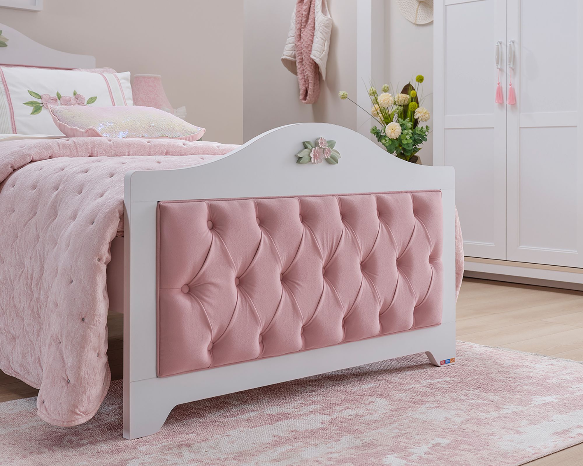 INFANSKIDS »Bianca« Polster für Kopf-/Fußteil Bettbreite 120 cm / rosa